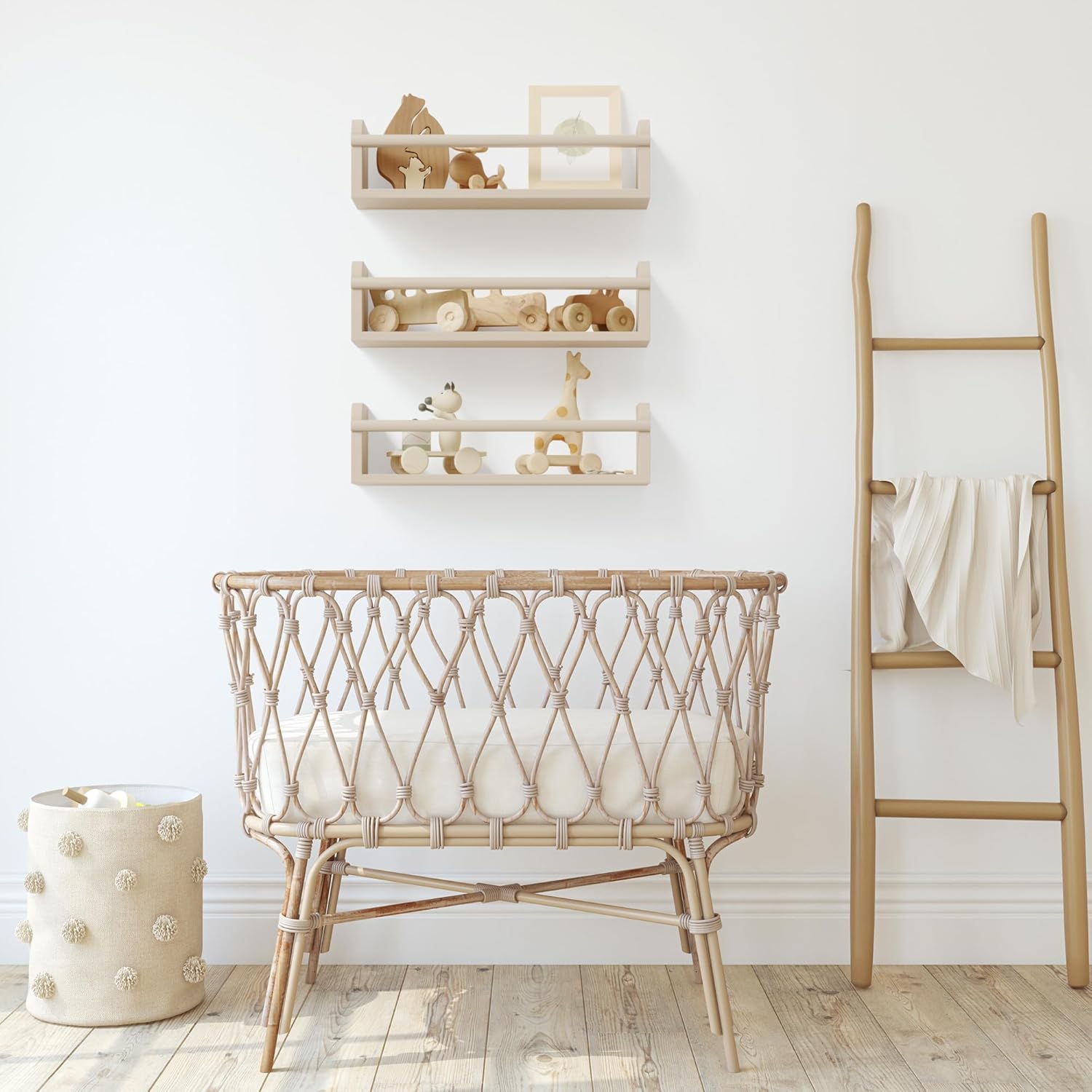 ZICOTO Decorative Nursery Bookshelves Set of 3