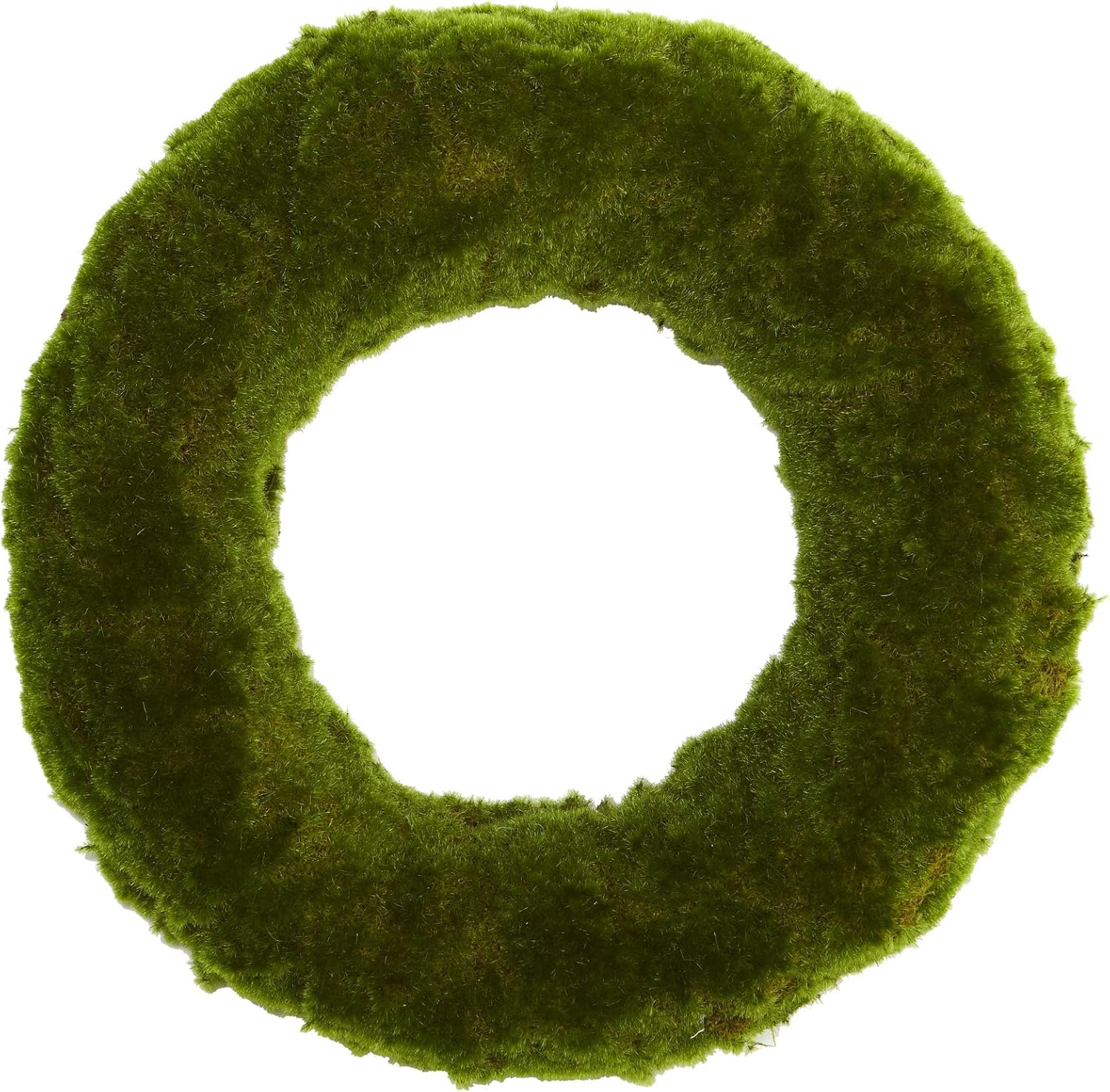 Nearly Natural 18in Moss Artificial Wreath