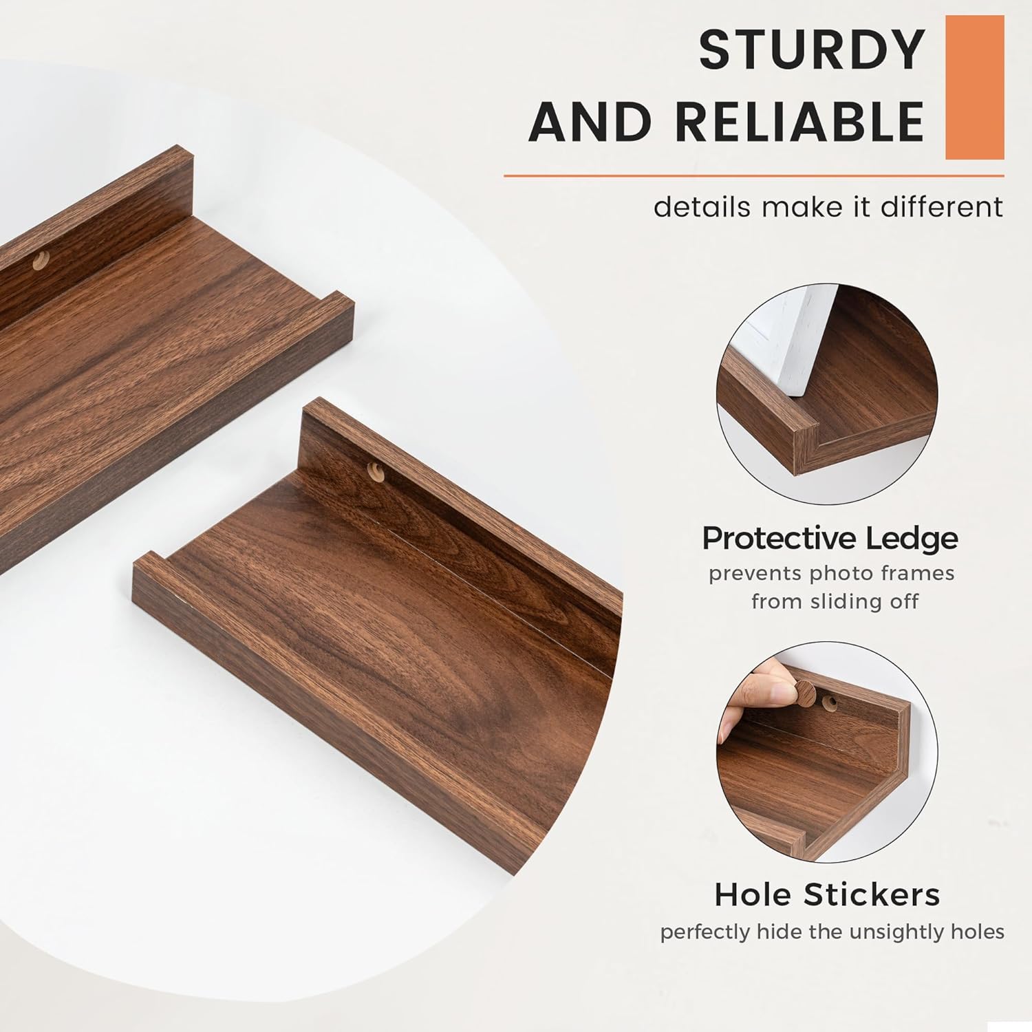 FLYJOE Floating Shelves Set of 2 36 Inches
