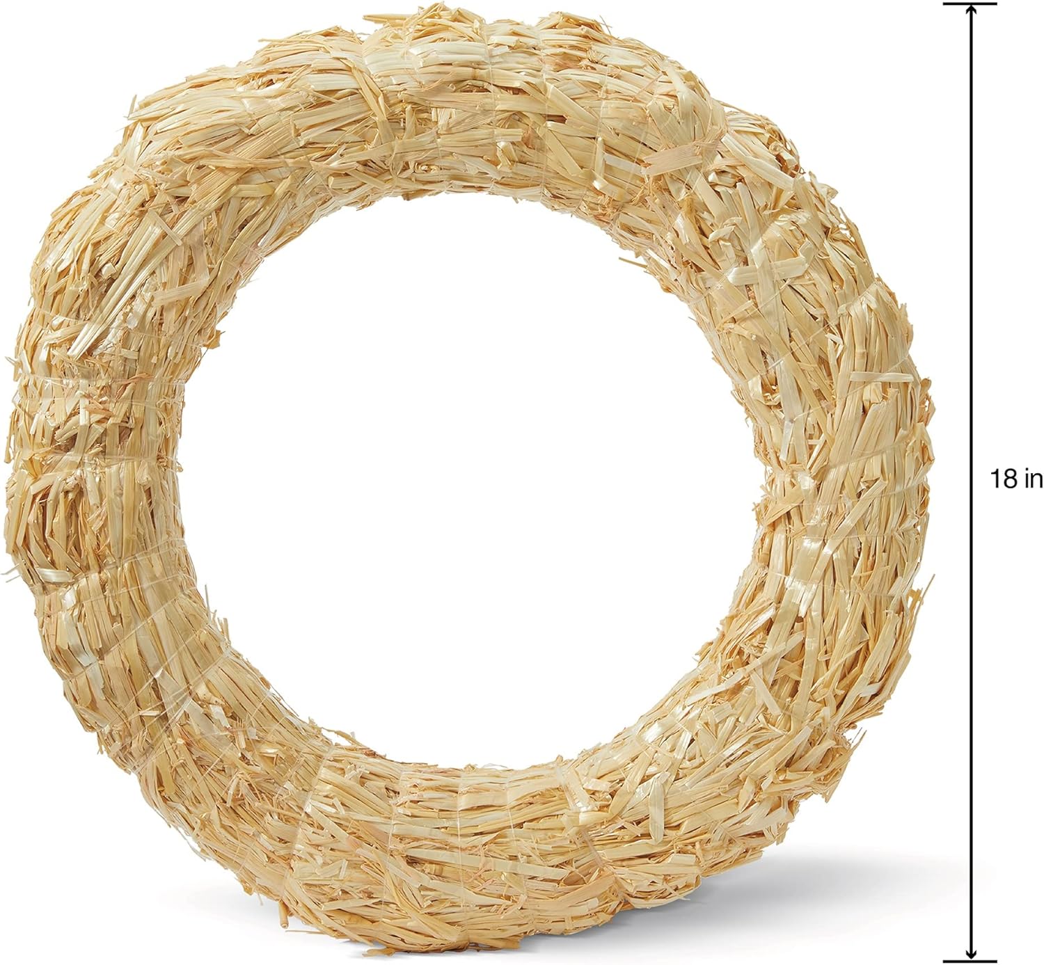 FloraCraft 18 Inch Natural Straw Wreath Form