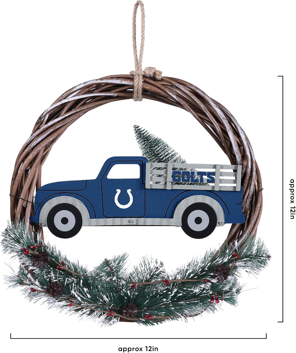 FOCO NFL Unisex Adult Team Logo Holiday Wreath