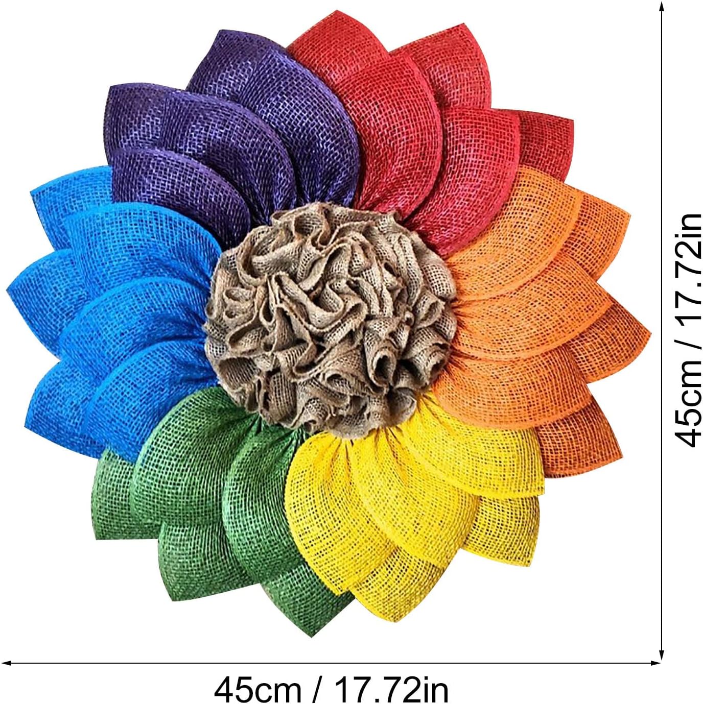 Cakina Artificial Flowers in Vase Spring Decor Wreath