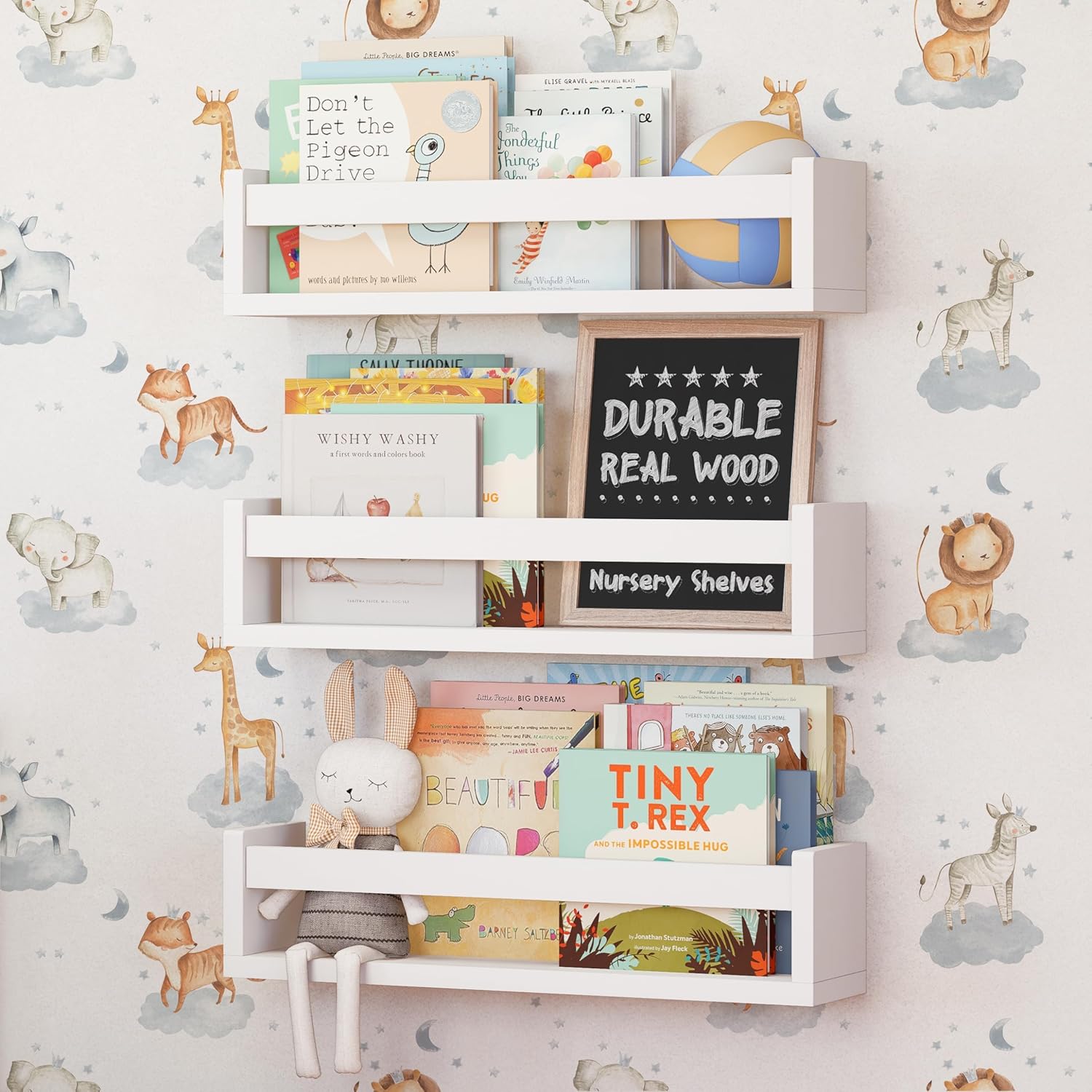 Nature Supplies Set of 3 Floating Shelves for Wall