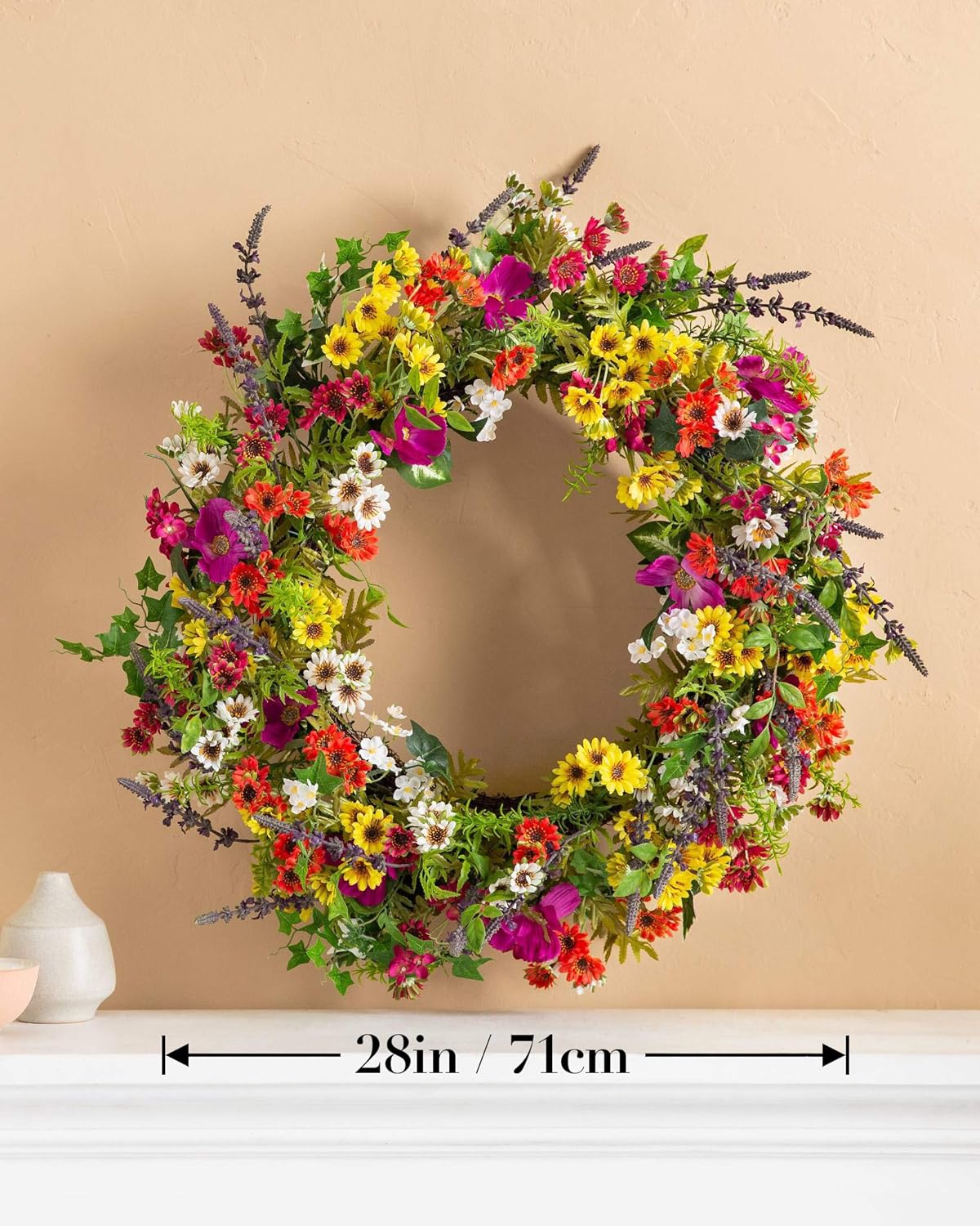 Balsam Hill 28in Meadow Artificial Wreath