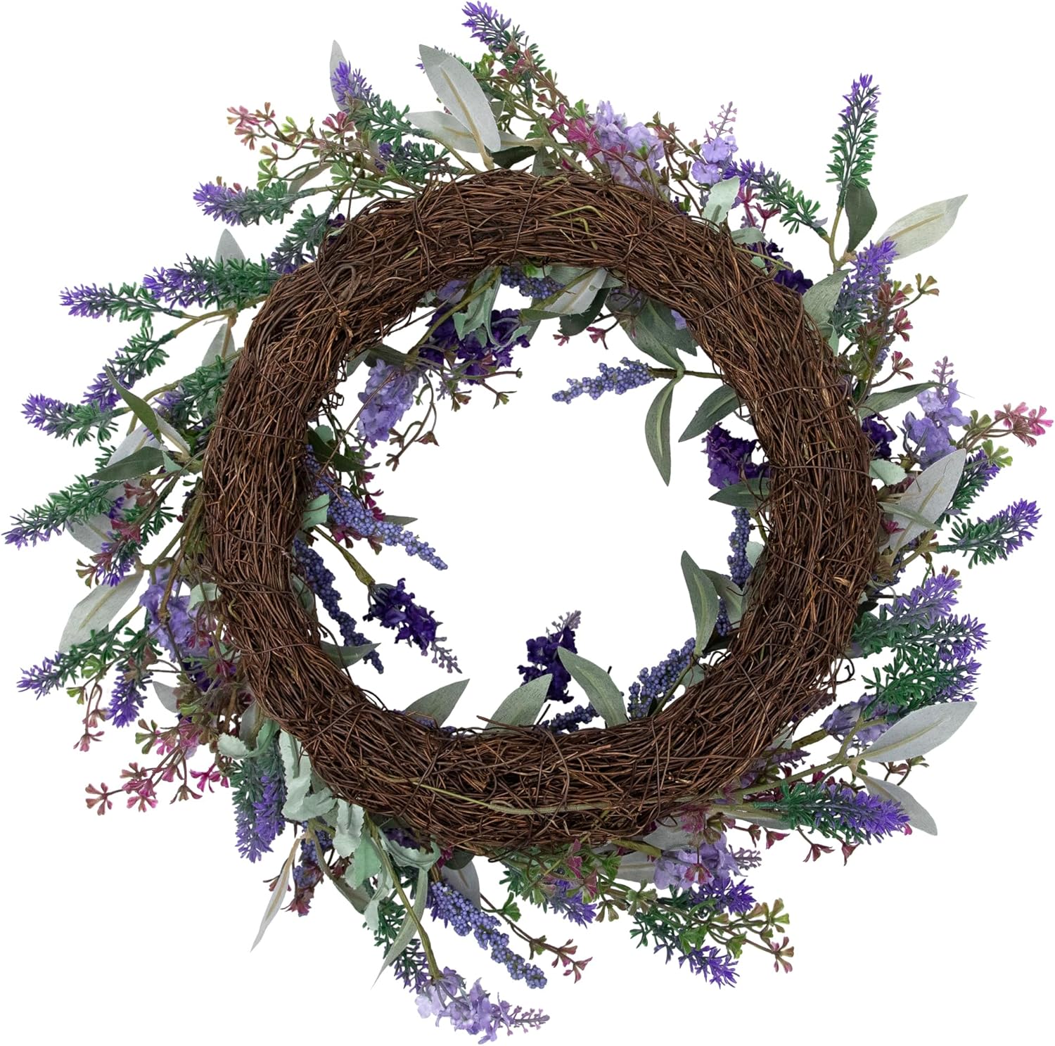 Northlight Lavender Artificial Spring Wreath - 18 Inch