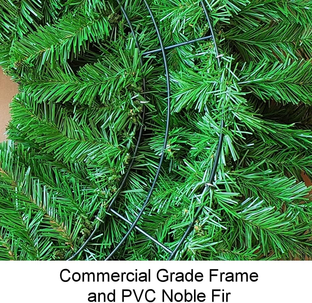 3 Foot Christmas Wreath with Large Red Bow