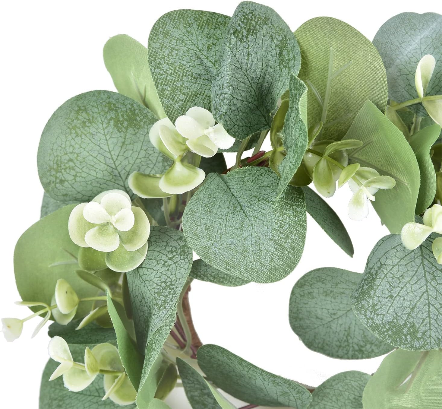 Artificial Eucalyptus Wreath 9 Inch Farmhouse Decor