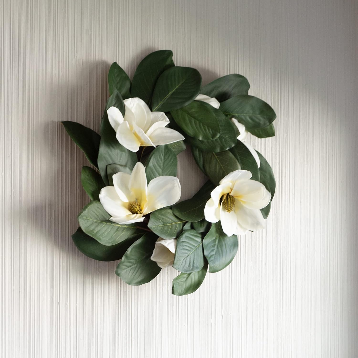 Magnolia Wreath 24 Inch Artificial Spring Door Wreath
