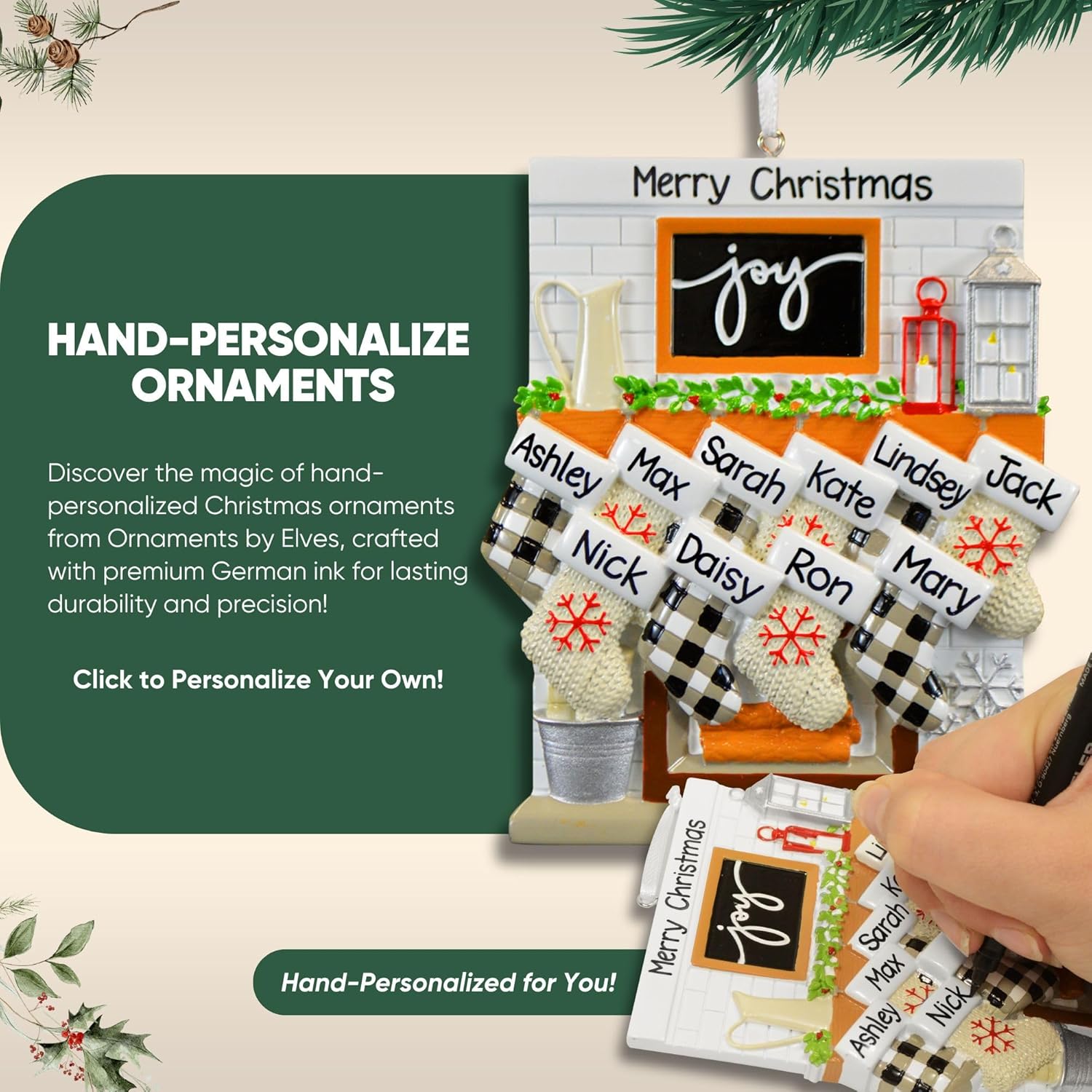 Personalized 2nd Christmas Boy Tree Ornament 2024