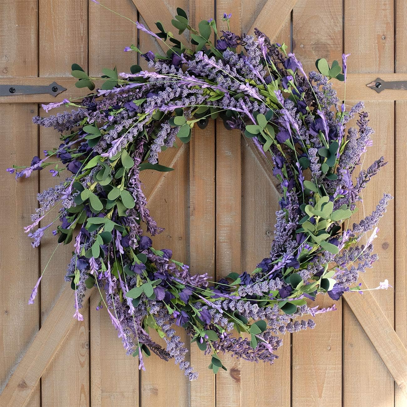 Bibelot 20 Inch Lavender Wreath Front Door Decor