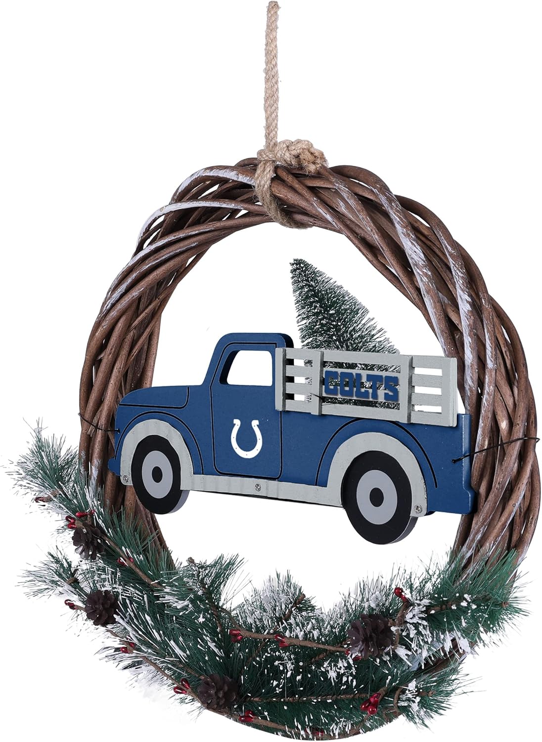 FOCO NFL Unisex Adult Team Logo Holiday Wreath