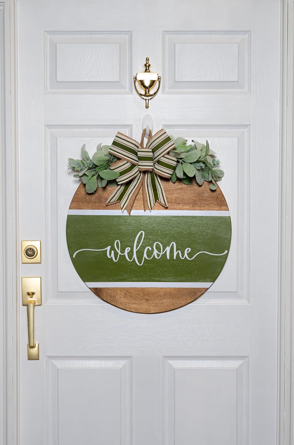 Welcome Door Hanger Front Door Decor Wreath