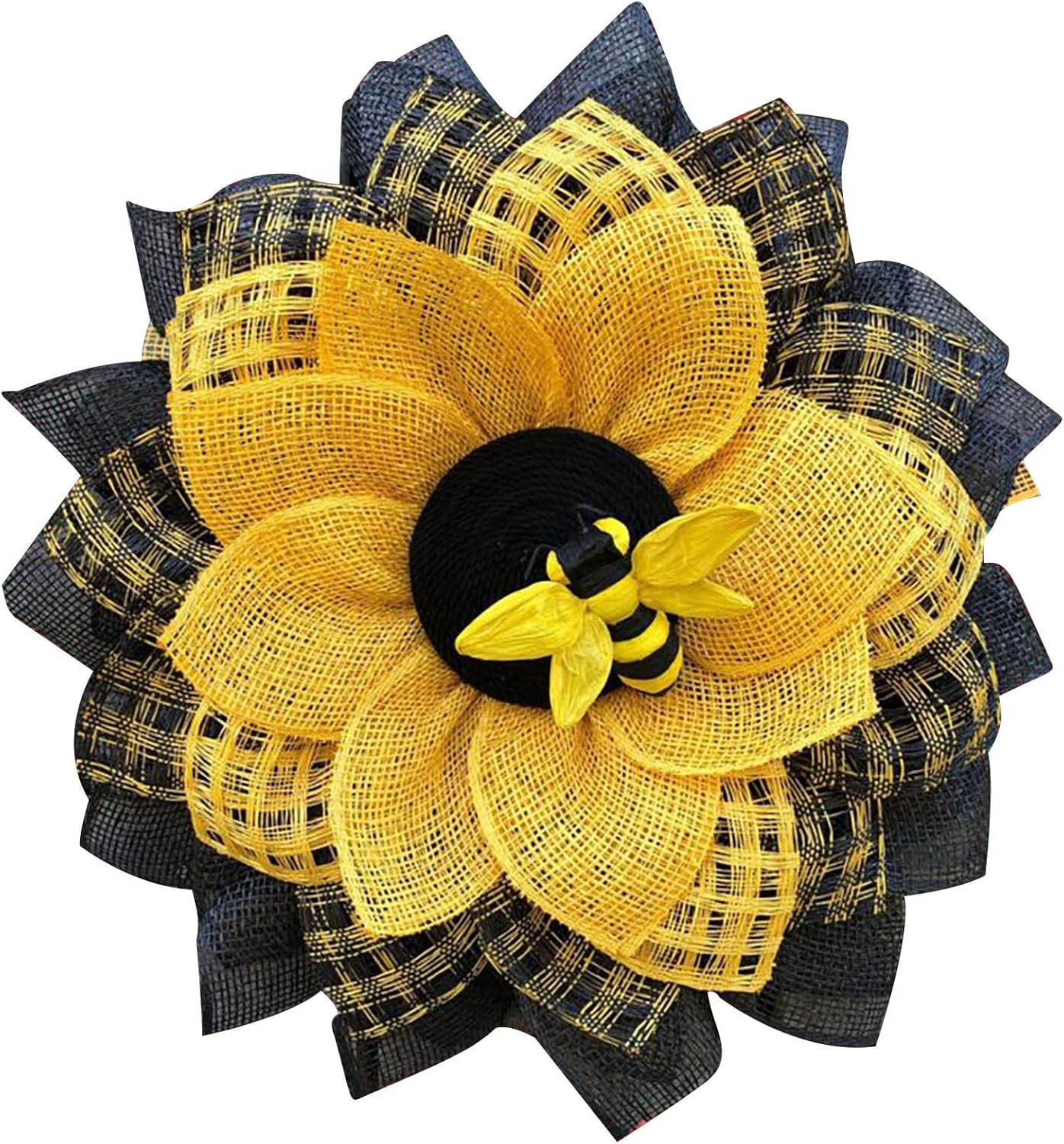 Cakina Bee Sunflower Wreath Easter Decorations Boxwood Dog Wreath