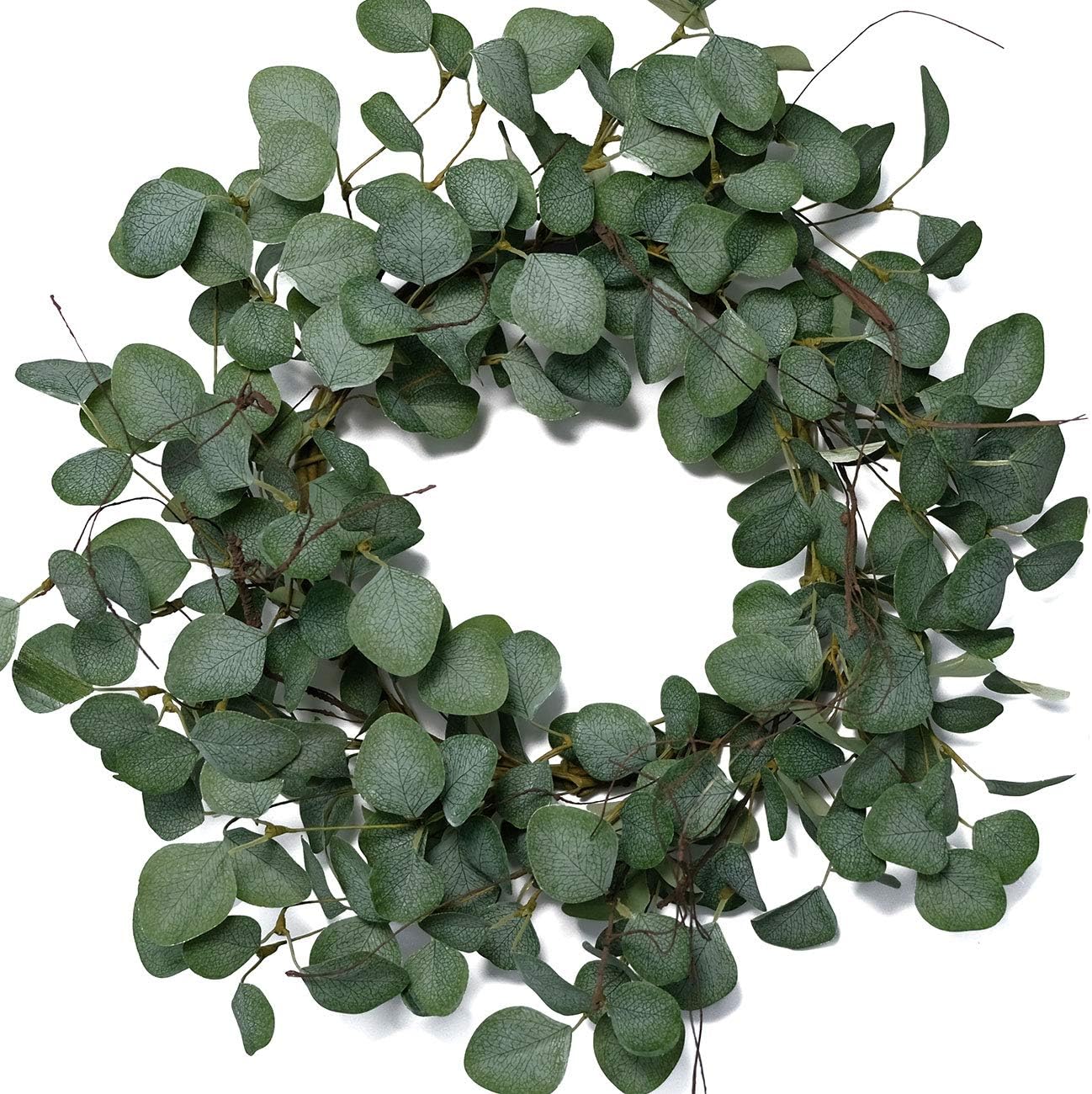 Idyllic Eucalyptus Leaves Wreath 22 Inches Front Door Decor