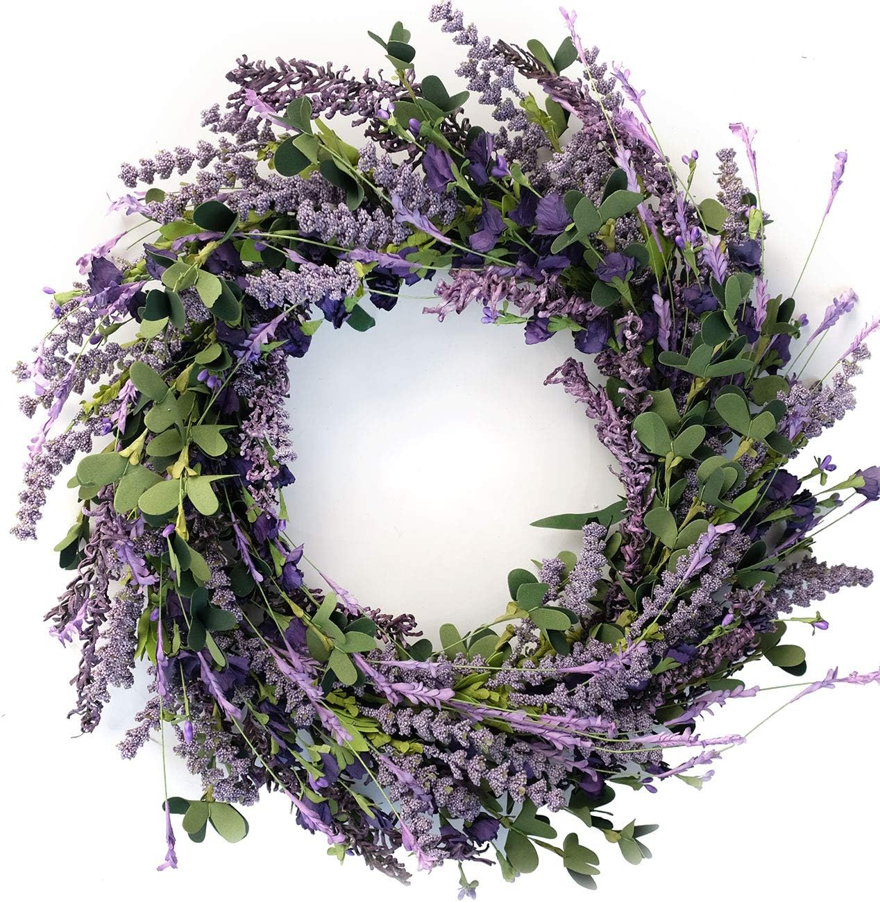 Bibelot 20 Inch Lavender Wreath Front Door Decor