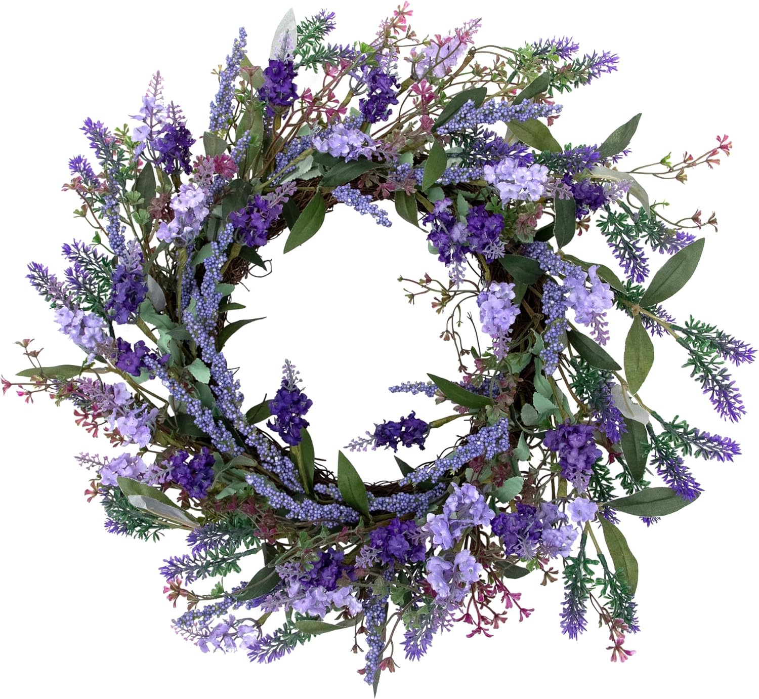Northlight Lavender Artificial Spring Wreath - 18 Inch