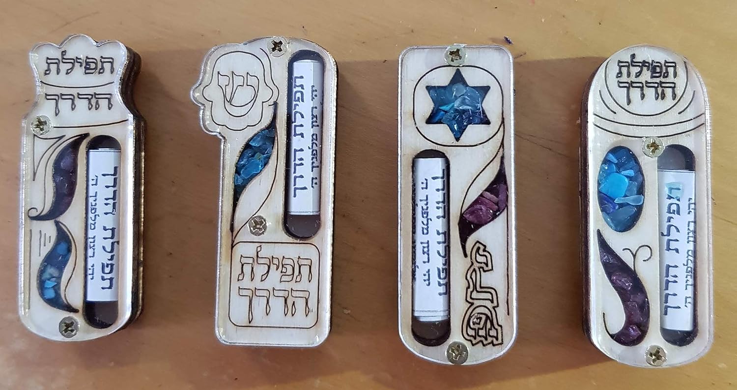 Bluenoemi Traveler Prayer Scroll Set of 4