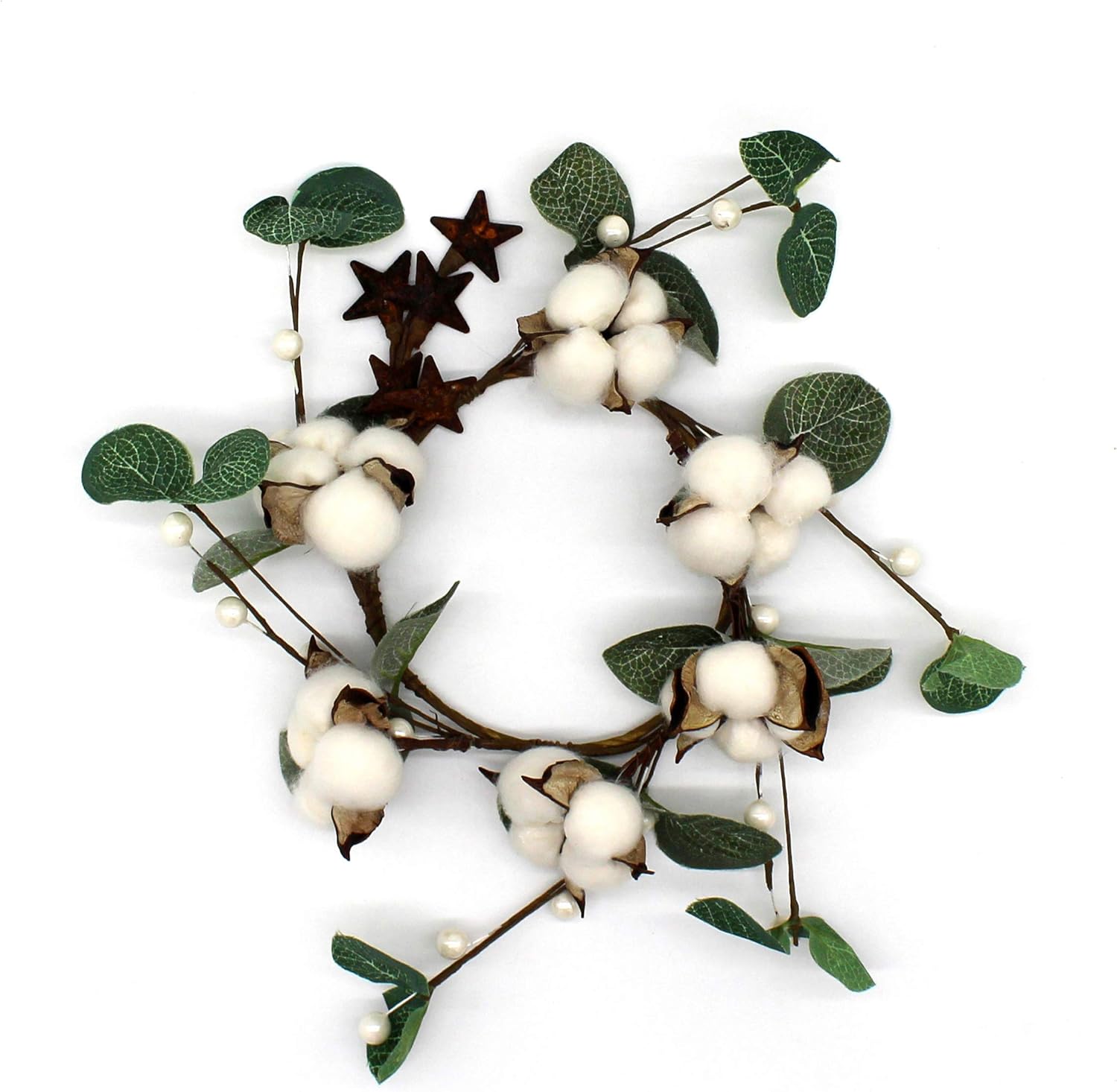 Primitives Rustic Pod Wreath with Barn Stars