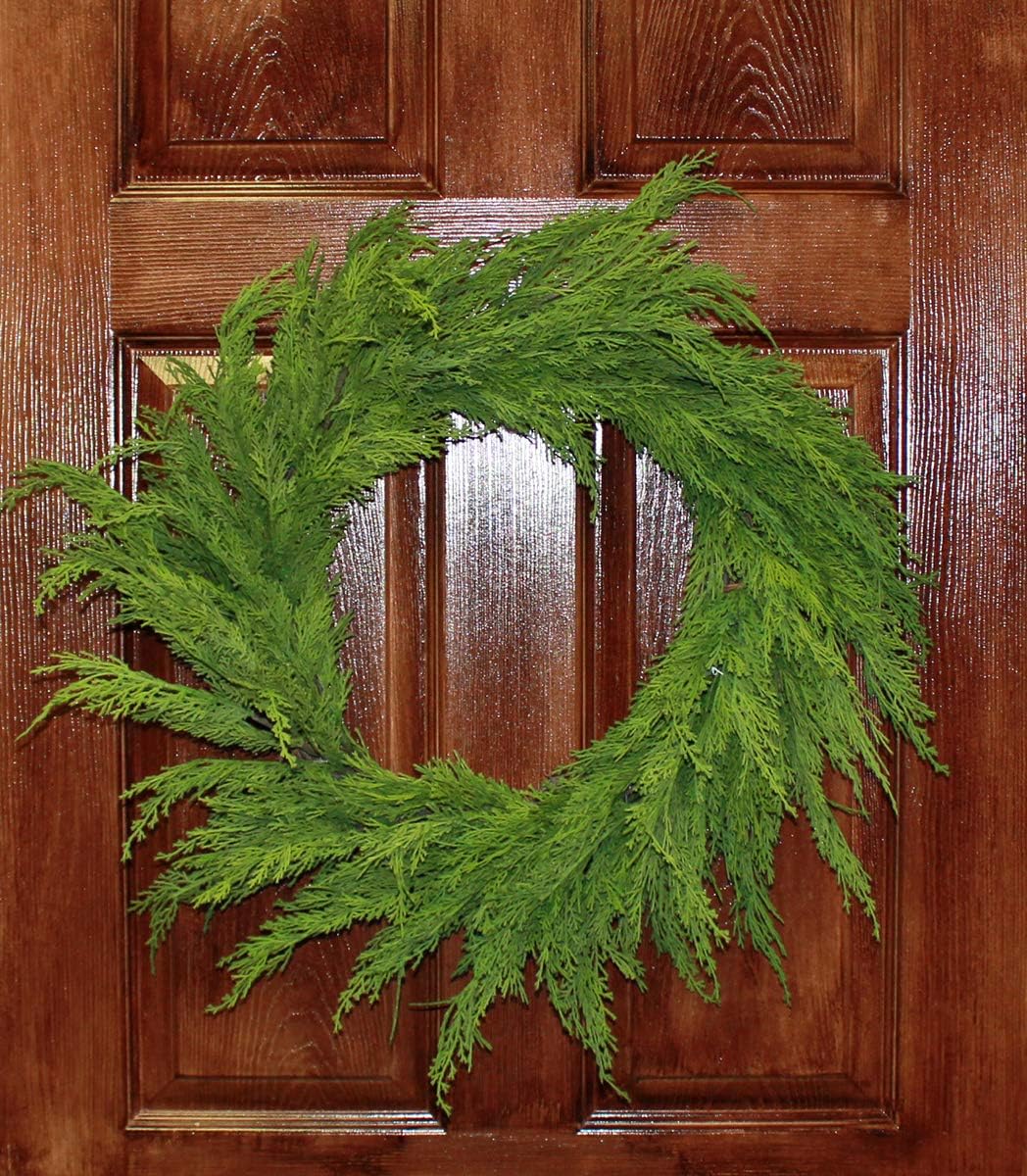24 Inch Cedar Wreath for Home Decor