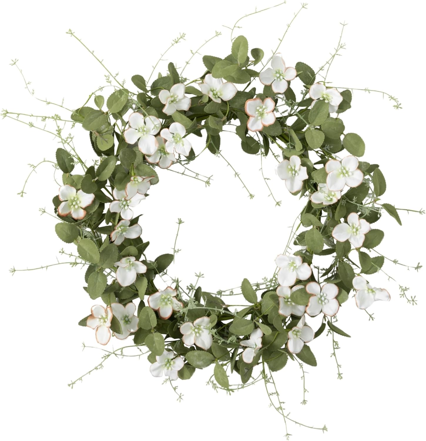 Sullivans 24 Inch White Flower Dogwood Wreath