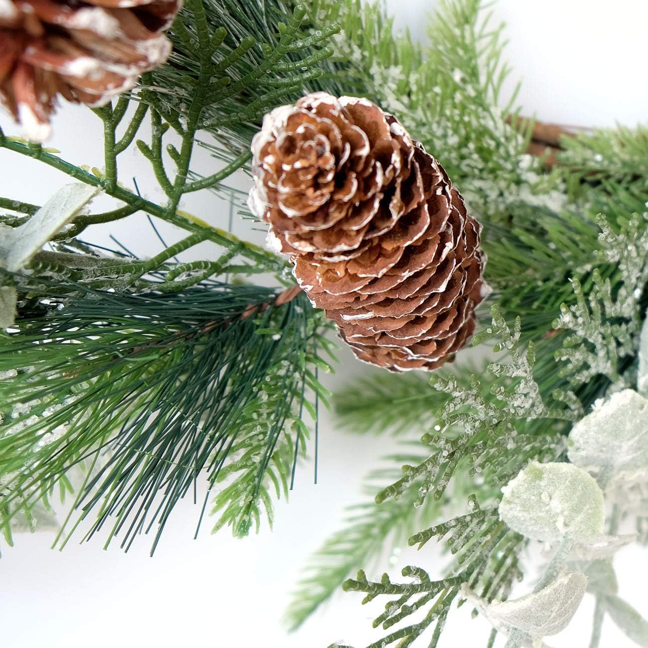 Idyllic 22 Inches Winter Wreath Indoor Door Decor
