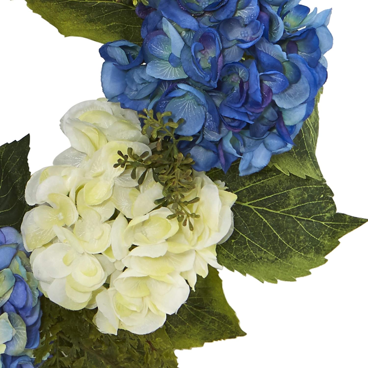 Nearly Natural 24-Inch Artificial Hydrangea Wreath