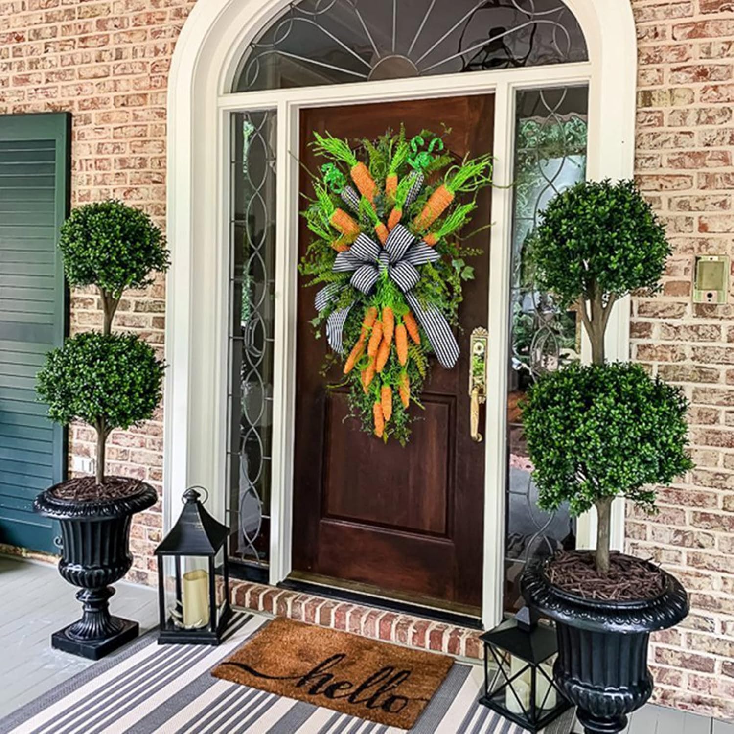 Cakina Easter Wreath Front Door Decor Spring