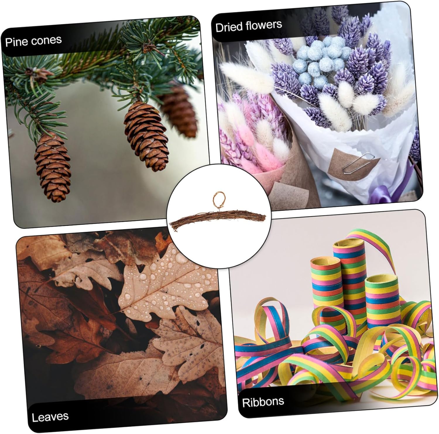 DIY Rattan Wreath Hanger with Wire Frame