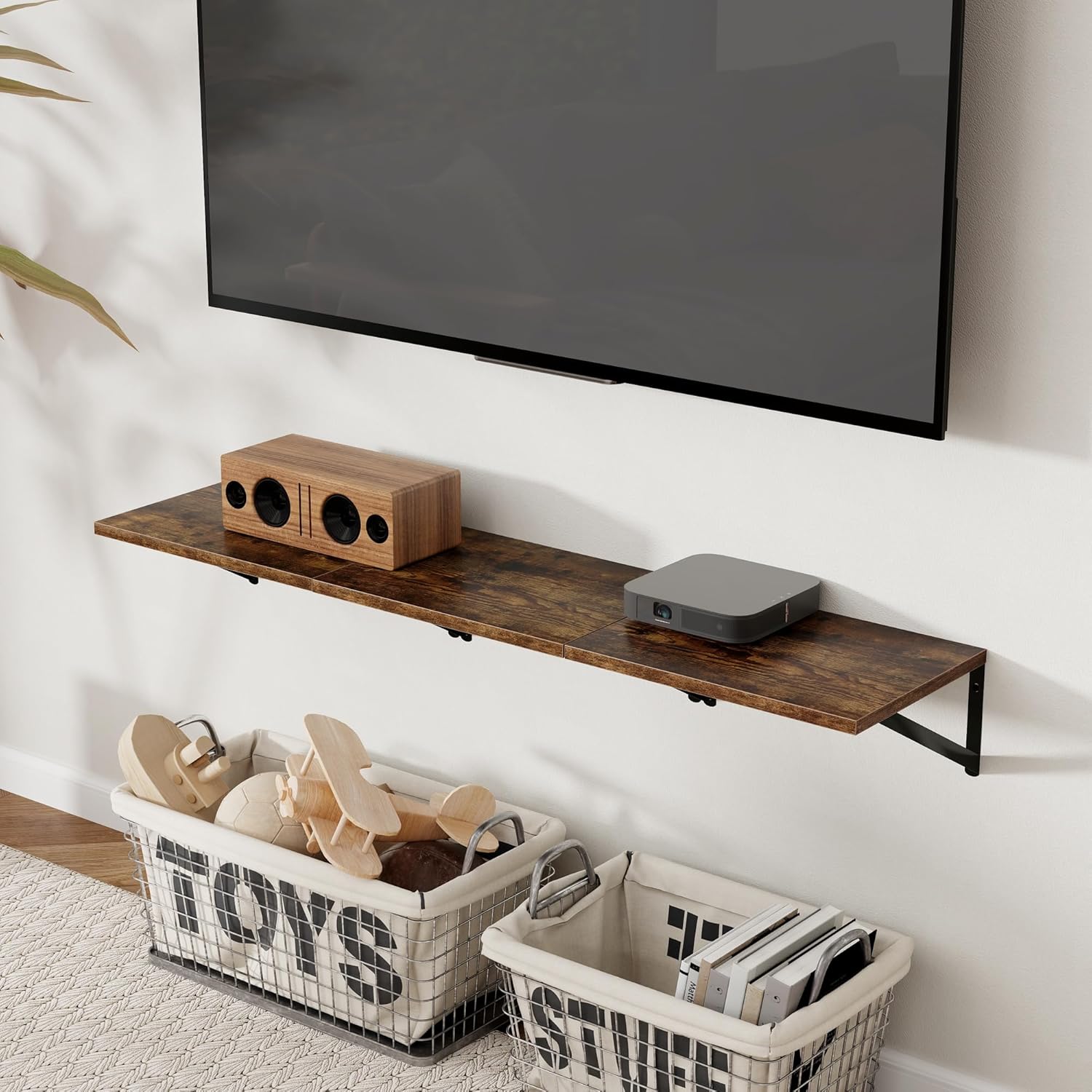 Axeman 16W x 12D Rustic Floating Shelves Set of 2
