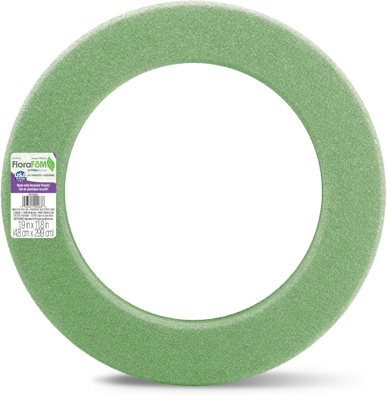 FloraCraft FloraFM Green Wreath 19x118
