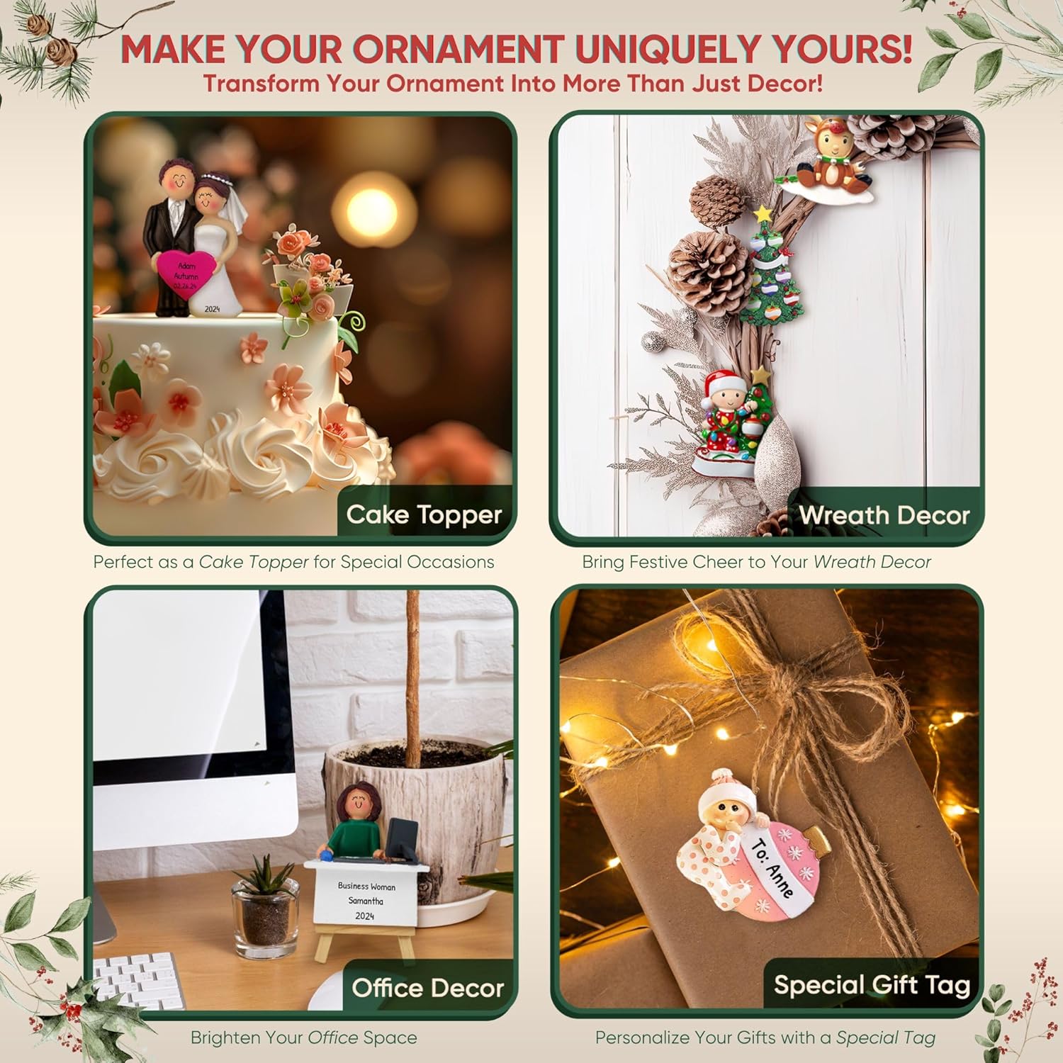 Personalized 2nd Christmas Boy Tree Ornament 2024