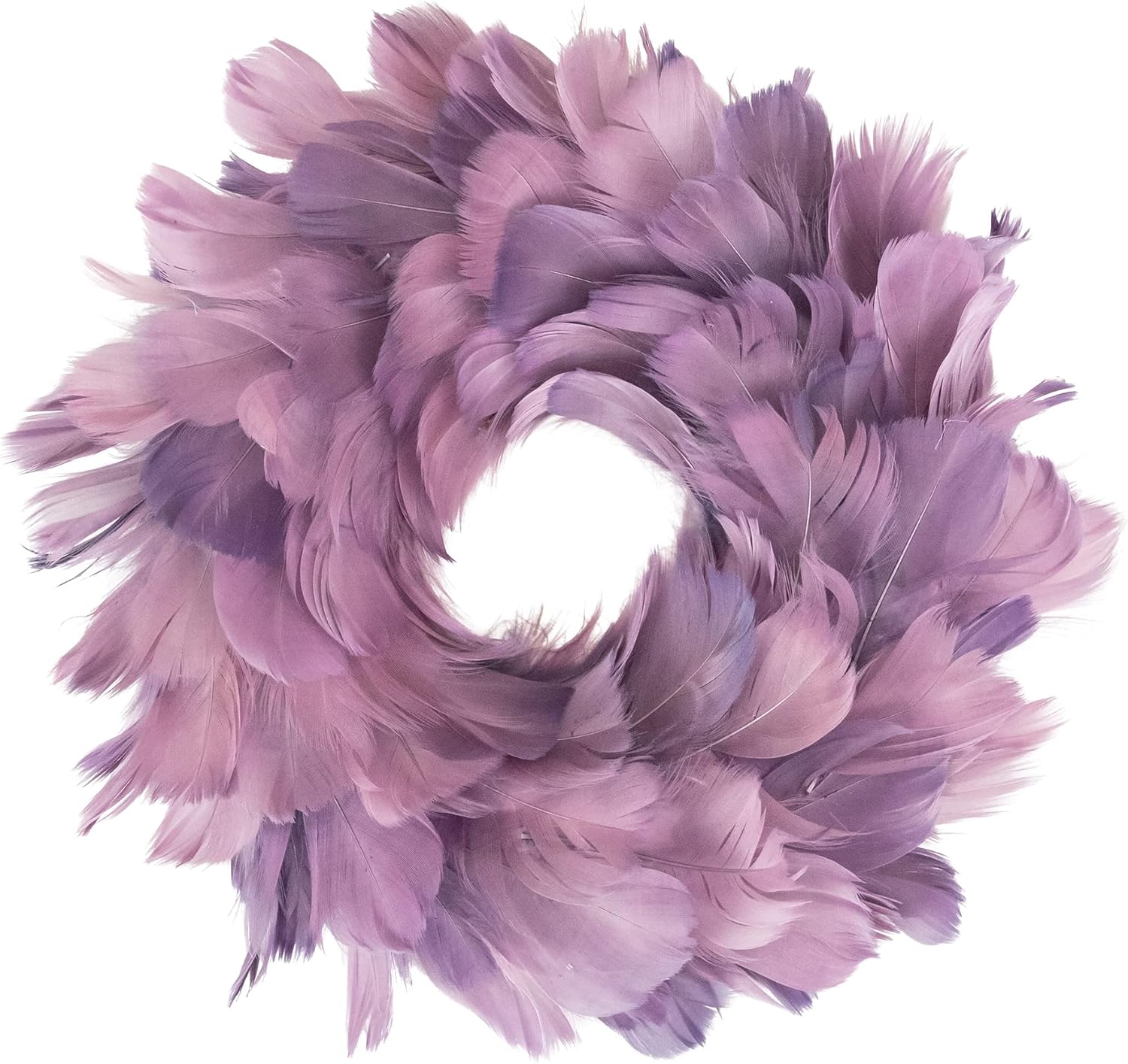 Northlight Layered Feather Christmas Wreath 10 Inch Purple