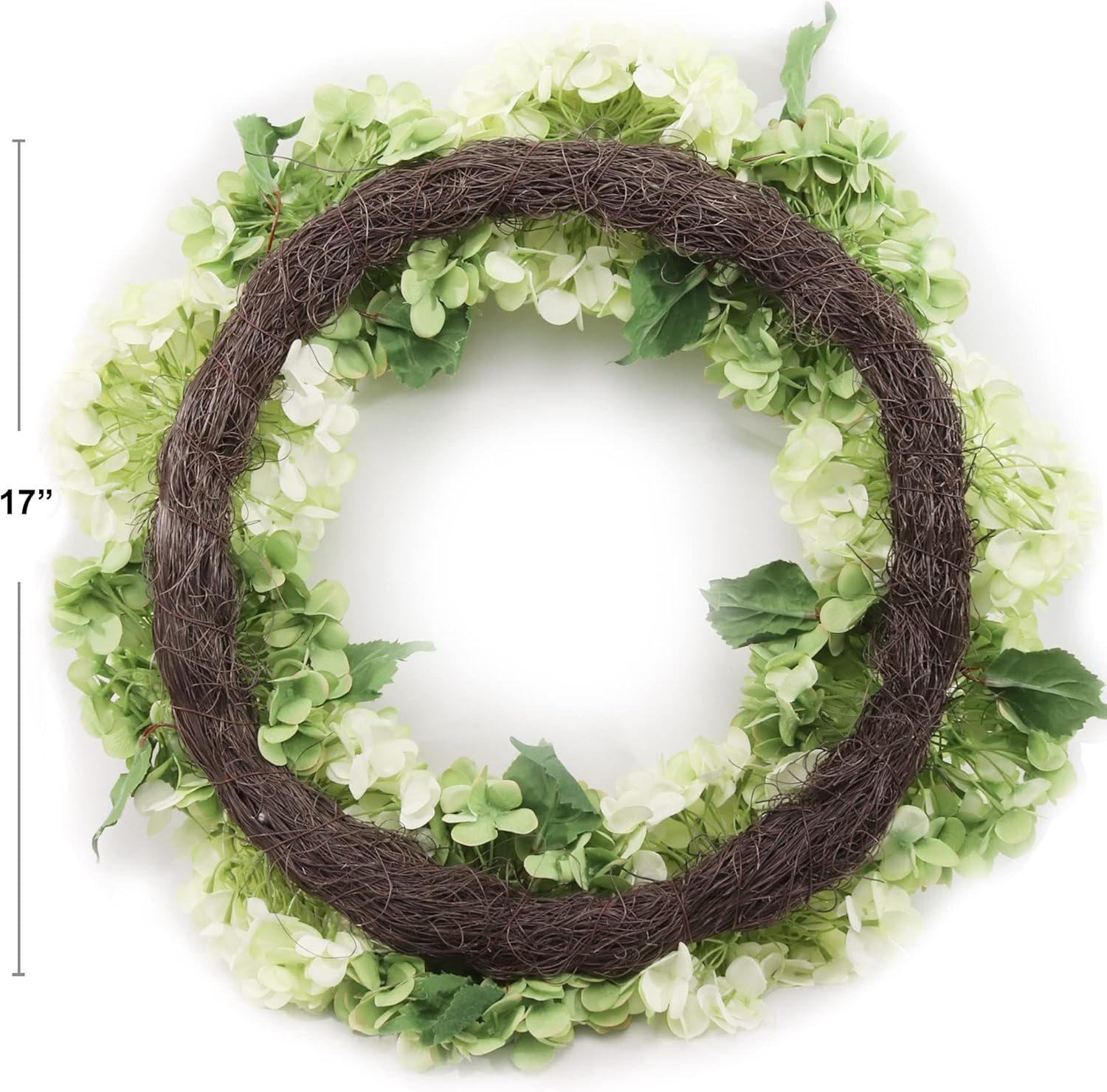 24 Inch Magenta Green Hydrangea Wreath