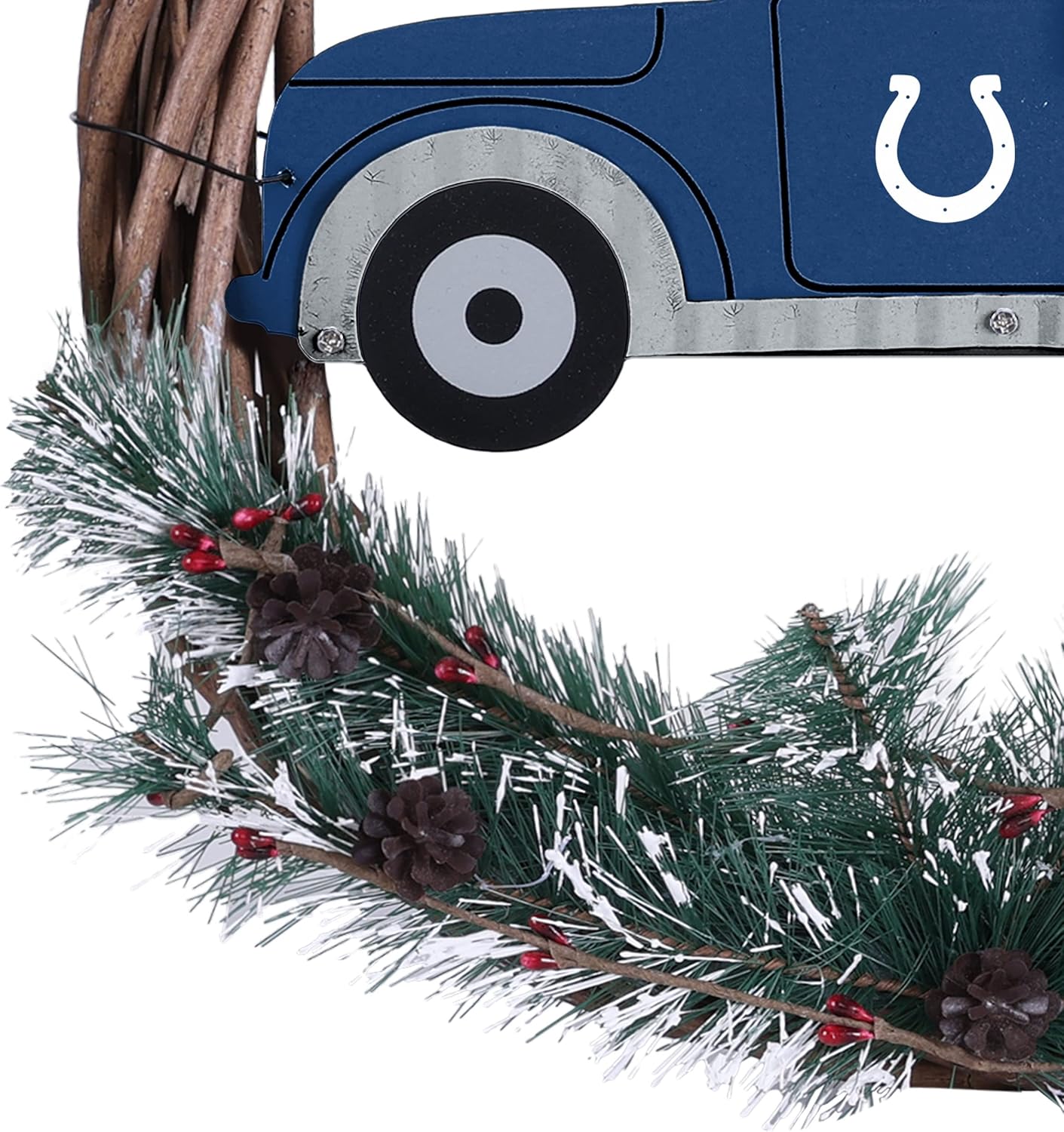 FOCO NFL Unisex Adult Team Logo Holiday Wreath