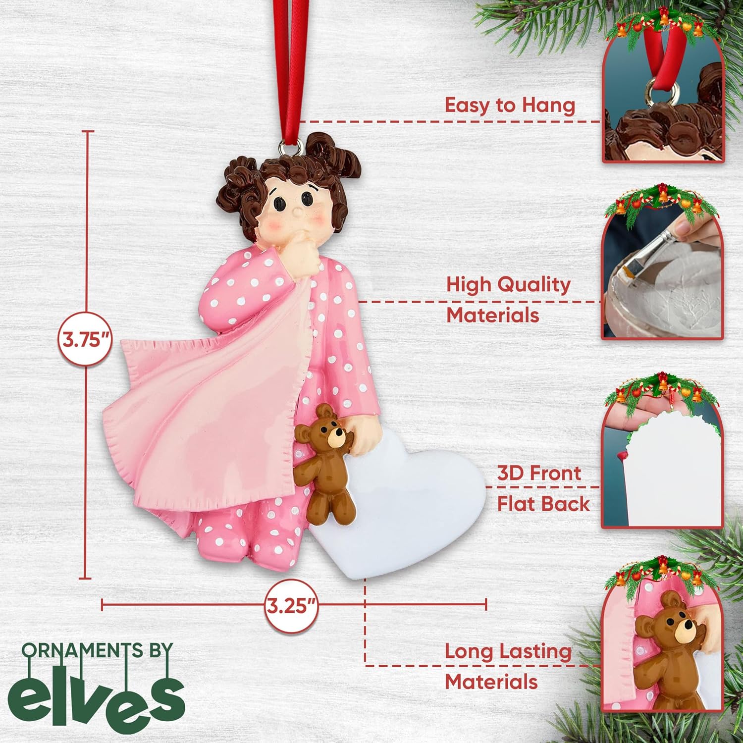 Personalized 2nd Christmas Boy Tree Ornament 2024