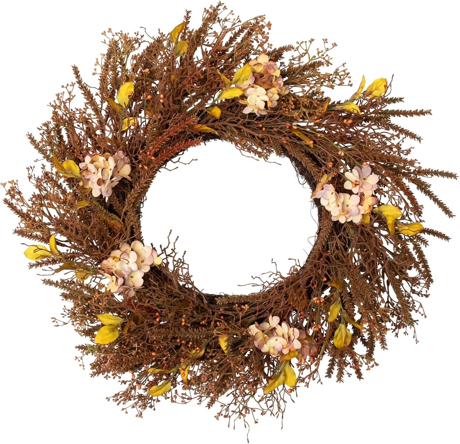 Northlight Fall Grass Autumn Harvest Wreath 32 Inch