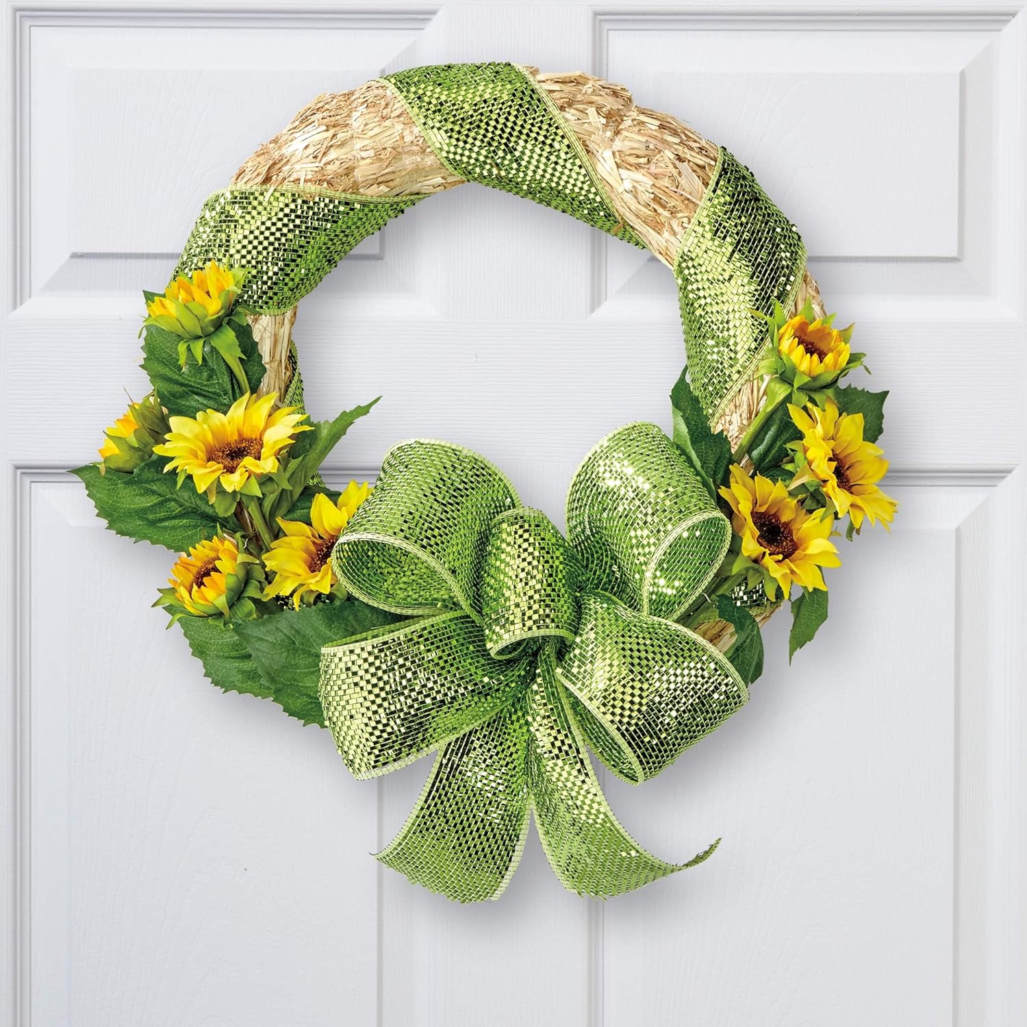 FloraCraft 3 Piece 16 Inch Straw Wreath Form Natural