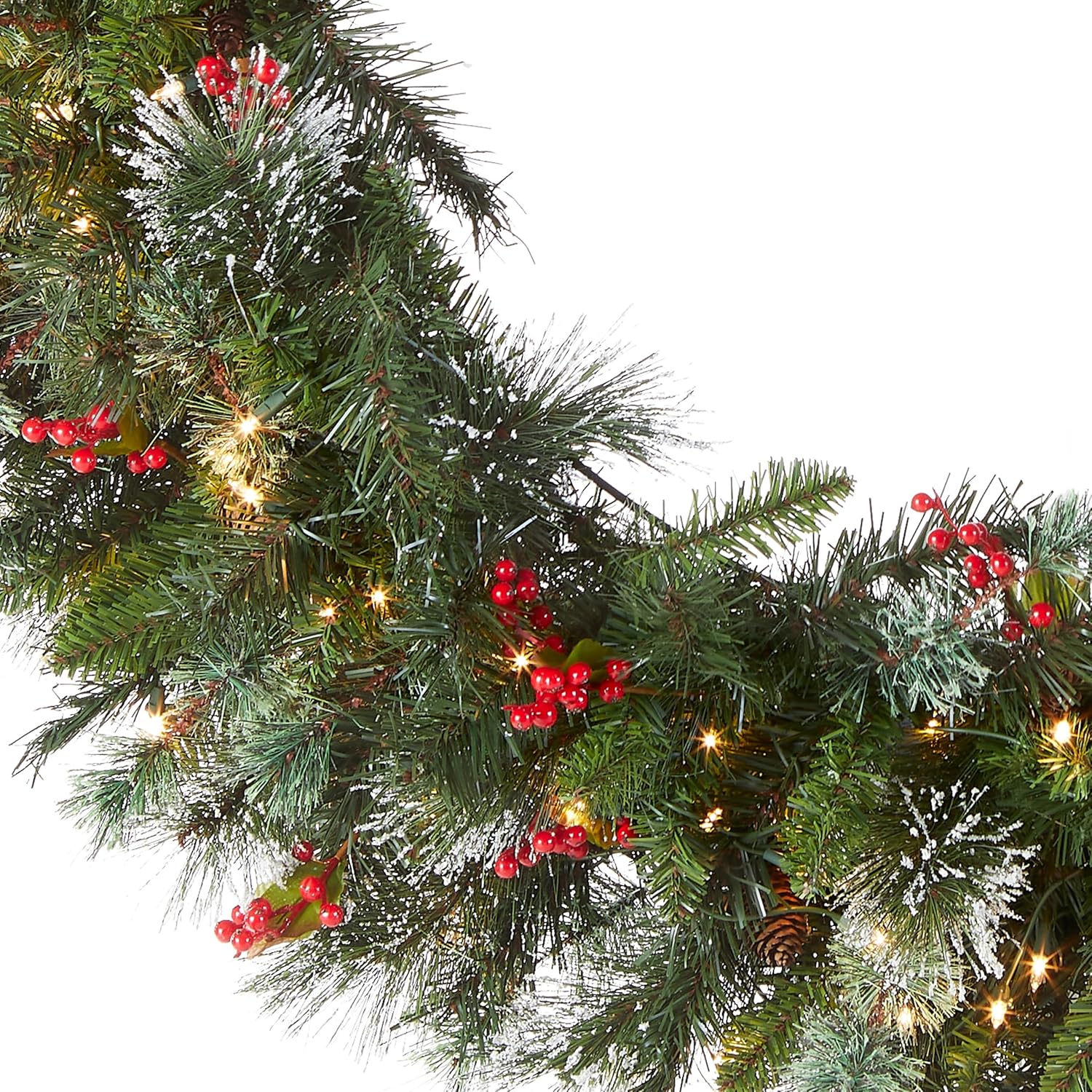National Tree Company Pre-Lit Artificial Christmas Wreath 48 Inches