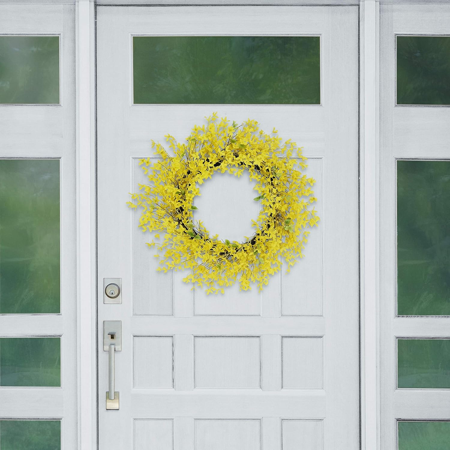 Puleo International 30 Inch Artificial Winter Jasmine Wreath