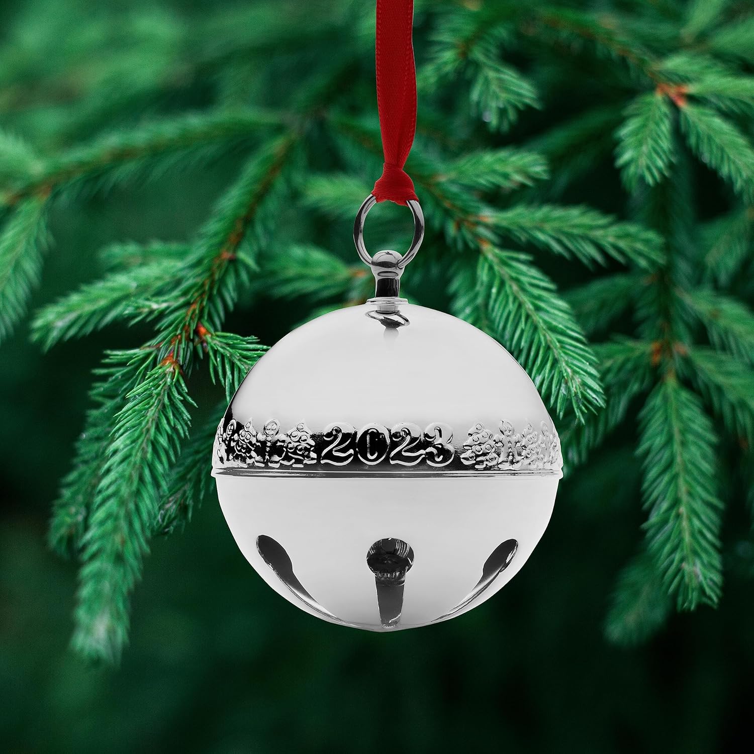 Wallace 2023 Silver Plated Sleigh Bell Ornament 53rd Edition