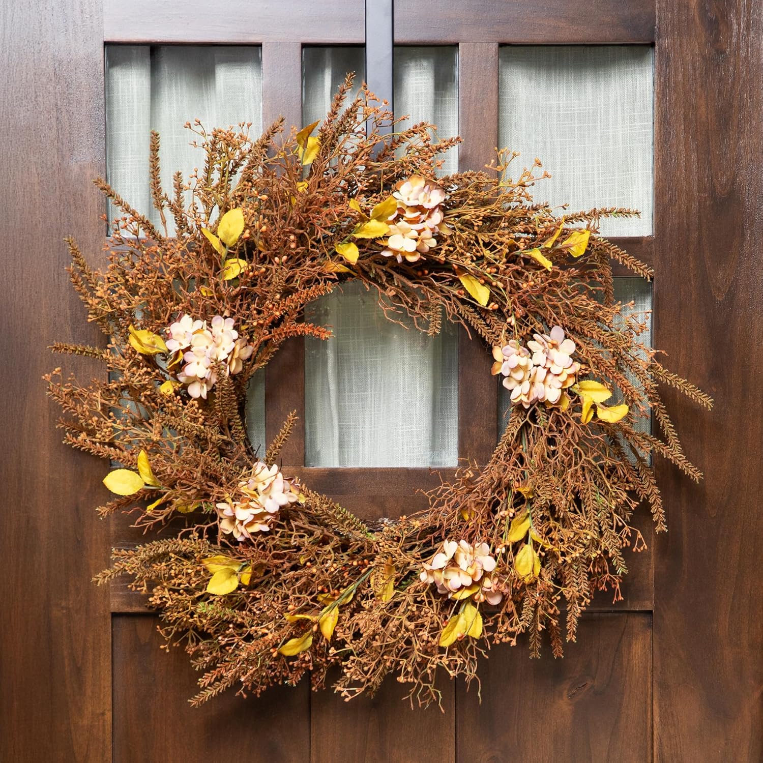 Northlight Fall Grass Autumn Harvest Wreath 32 Inch