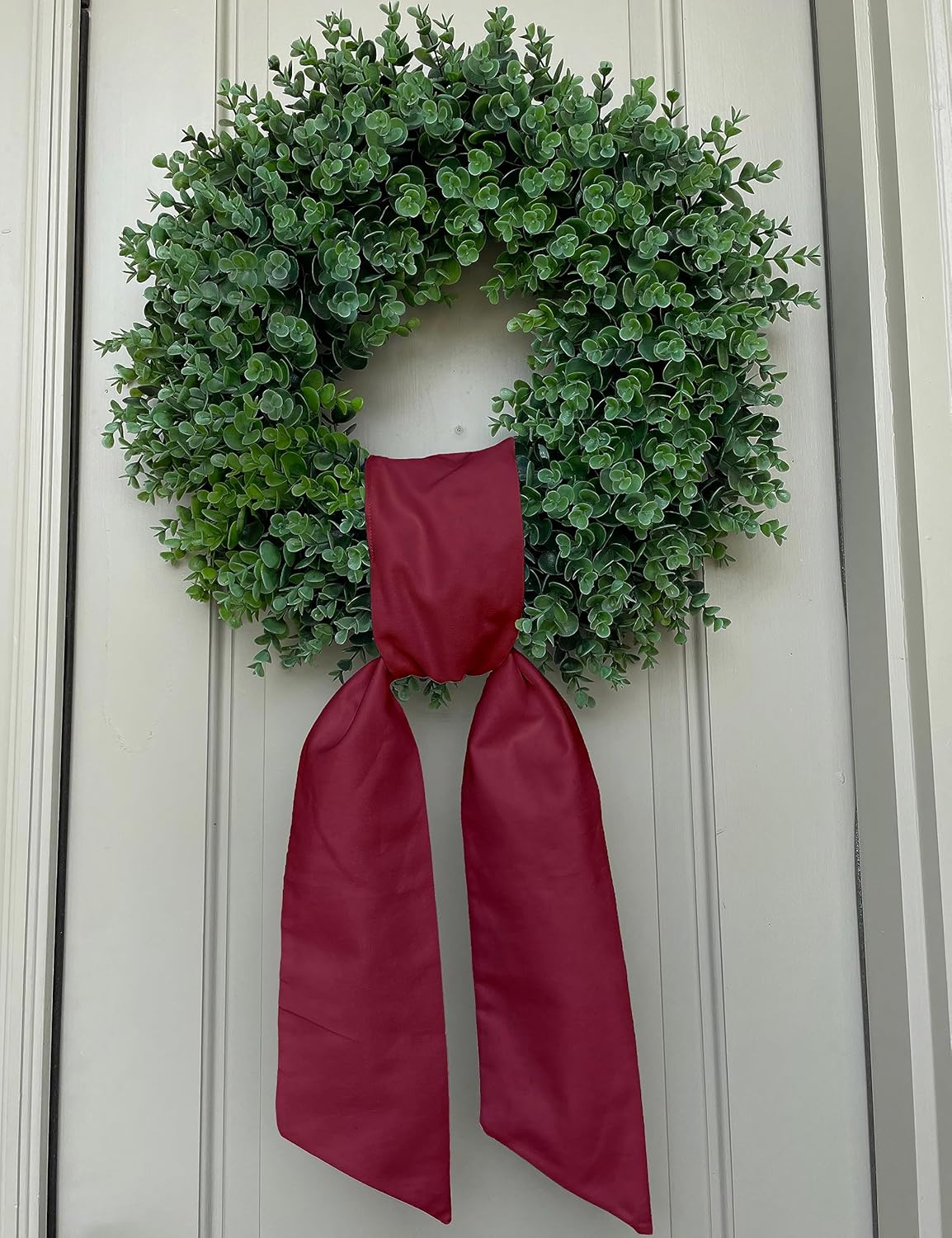 Crimson Door Decor Wreath Sash - Ready for Embroidery