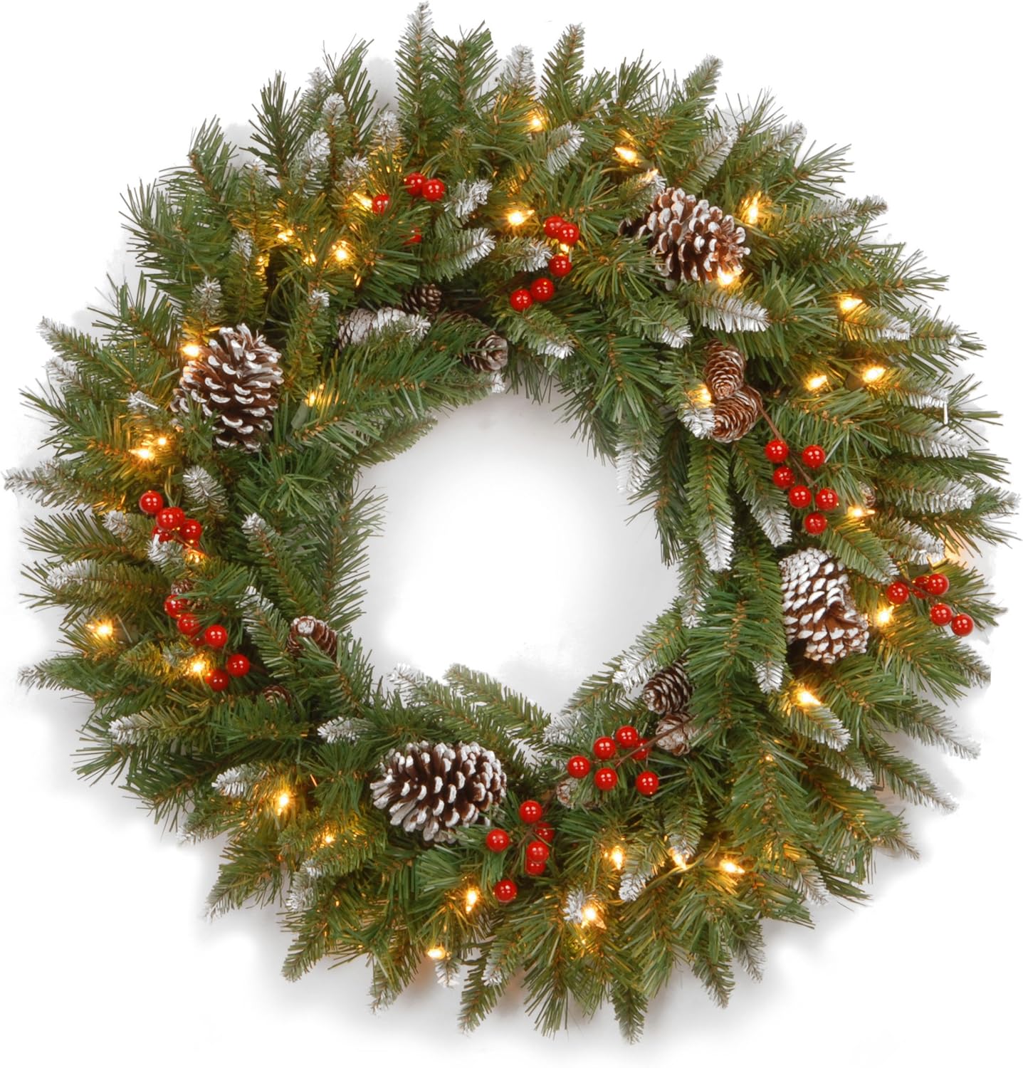 National Tree Company Pre-Lit Artificial Wreath 30 Inches