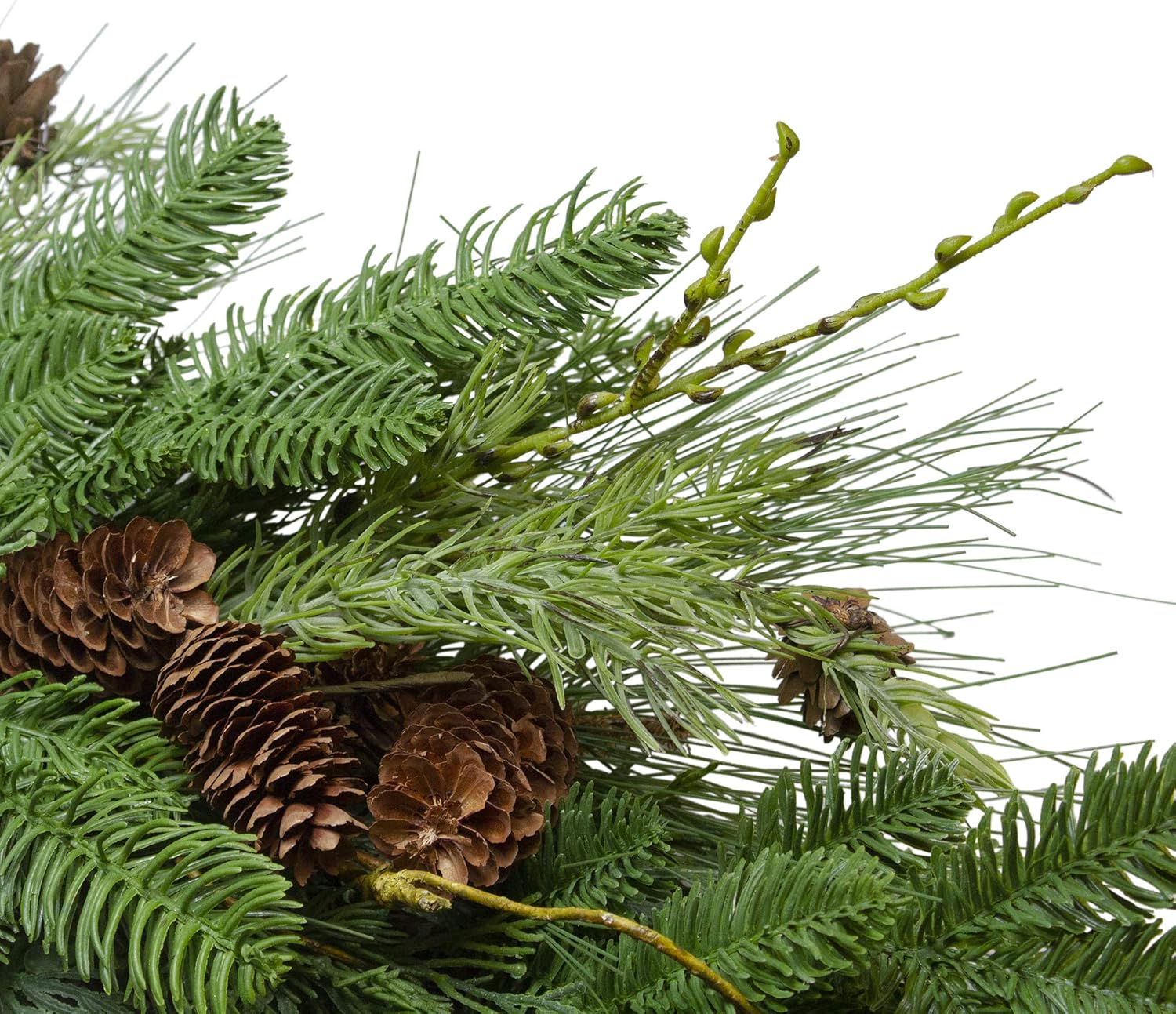 Northlight Pine Cone and Cedar Artificial Wreath 32-Inch