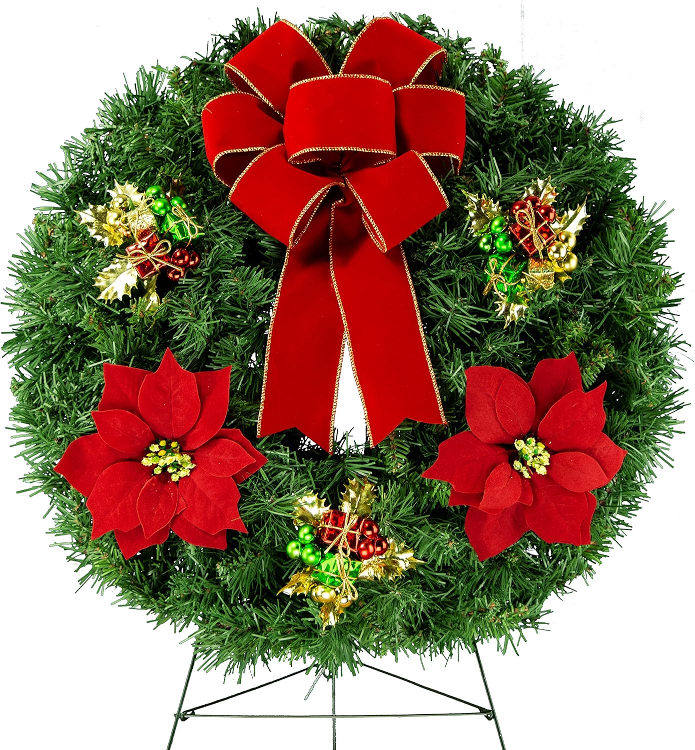 Sympathy Silks Christmas Memorial Wreath Decoration