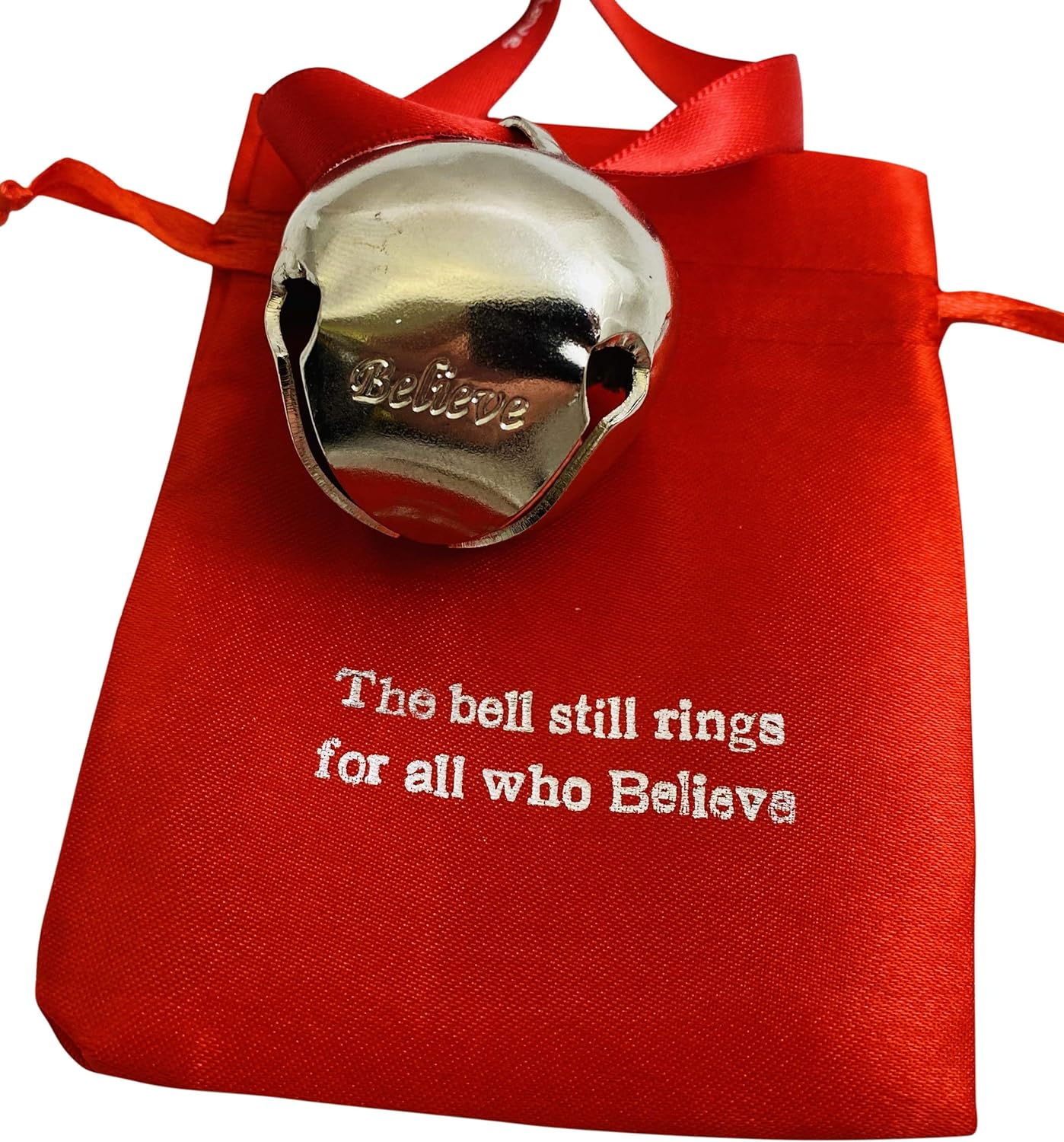 Westmon Works Believe Bell Ornament Grey Christmas Tree