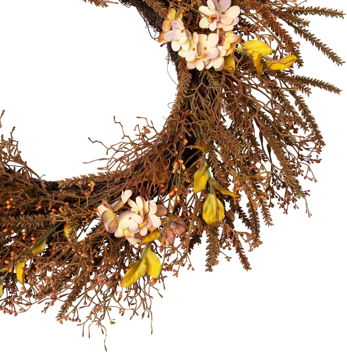 Northlight Fall Grass Autumn Harvest Wreath 32 Inch