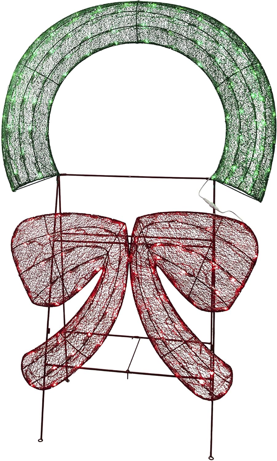 Merrily Crystal Wreath Stake 48 Inch Multi Colored