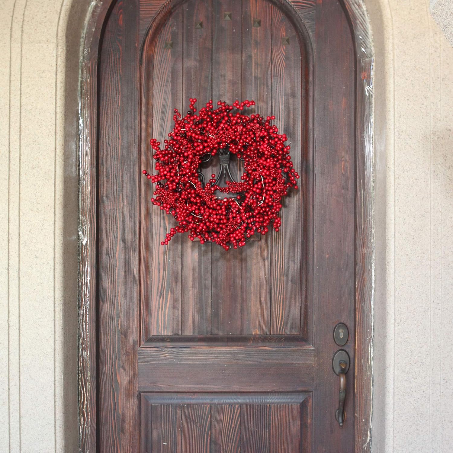 22 inch Red Berry Christmas Door Wreath