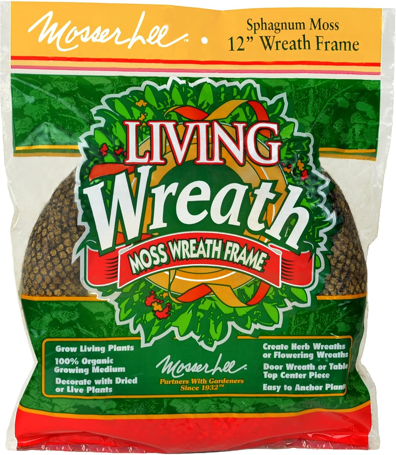 Mosser Lee KEW12B Sphagnum Moss Living Wreath